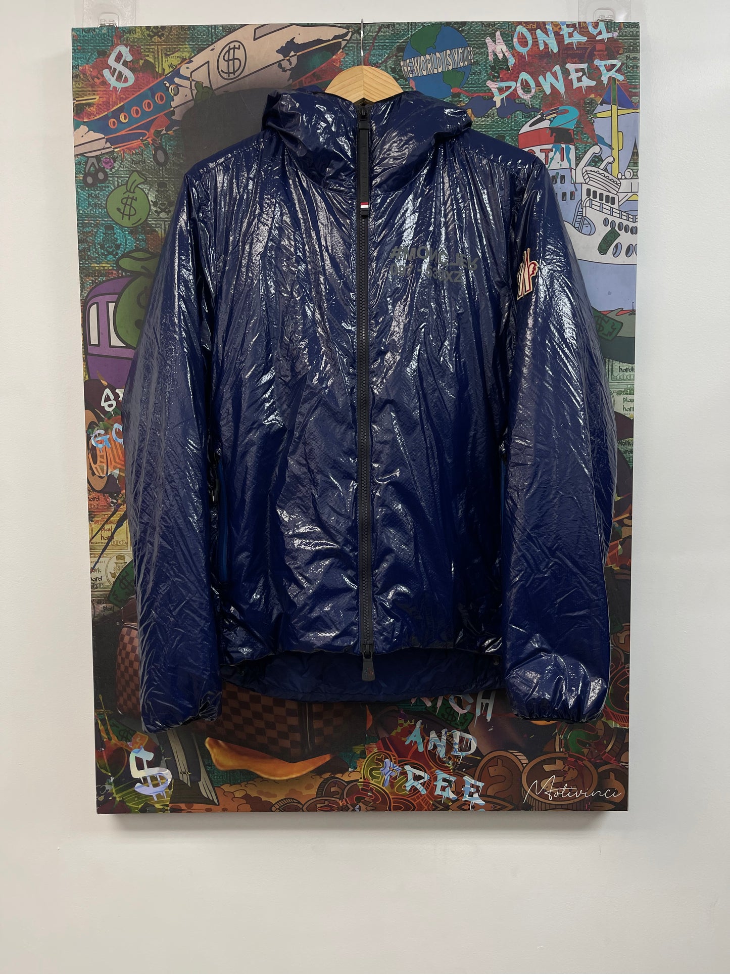 Moncler Blue Cillia Giubbotto Jacket