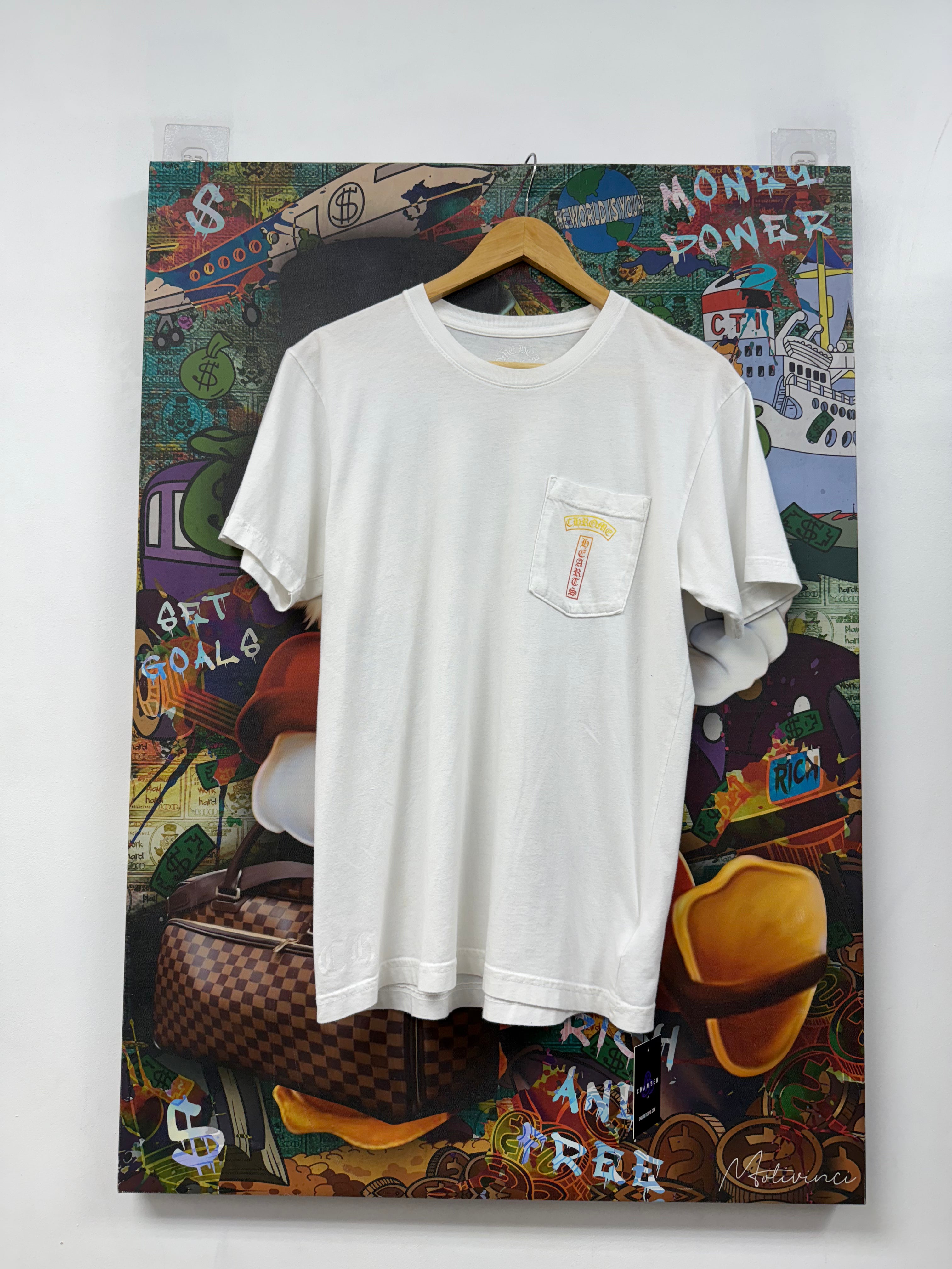 Chrome Hearts White Gradient T-Bar Tee