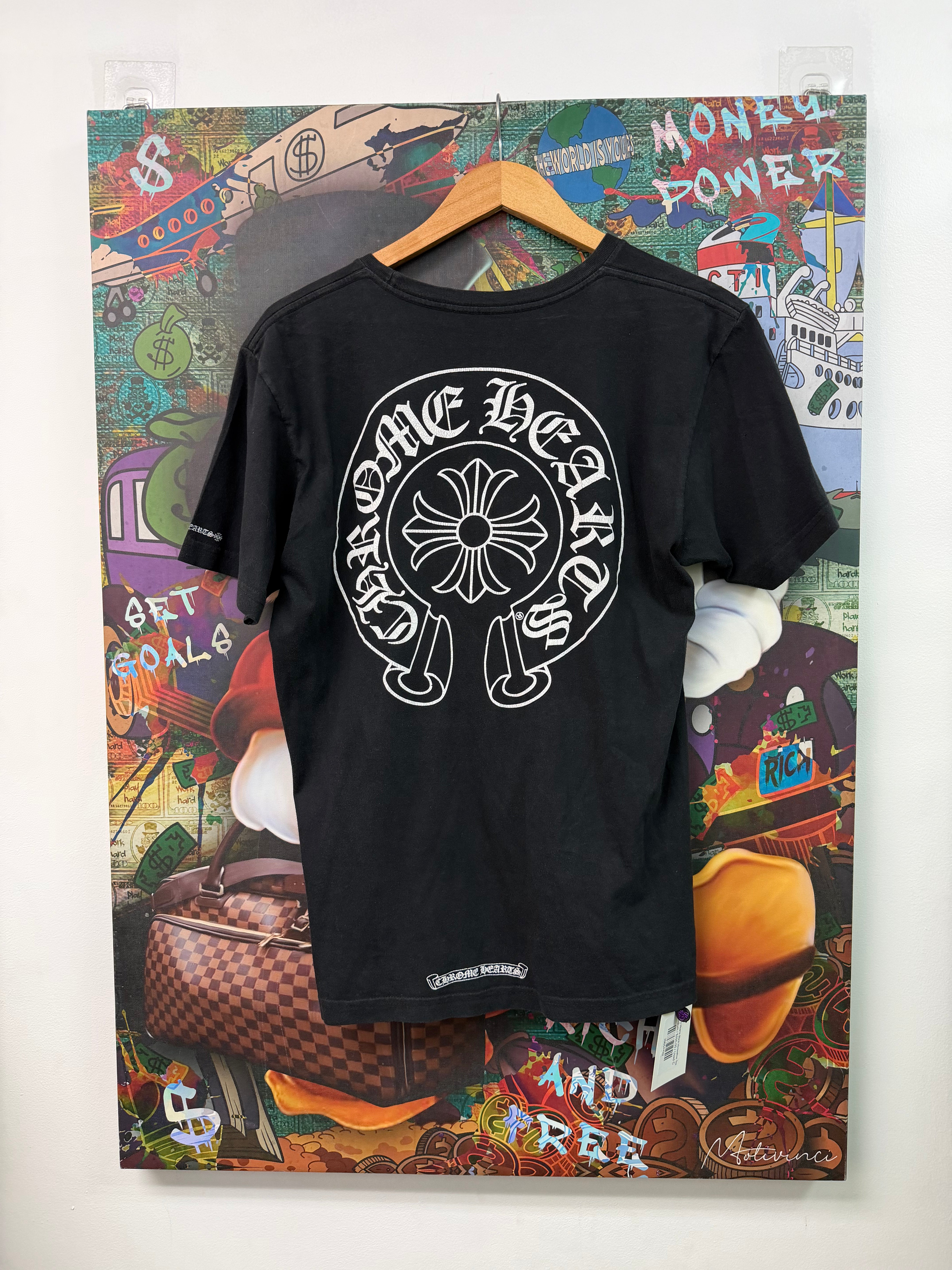 Chrome Hearts Black Horseshoe Tee