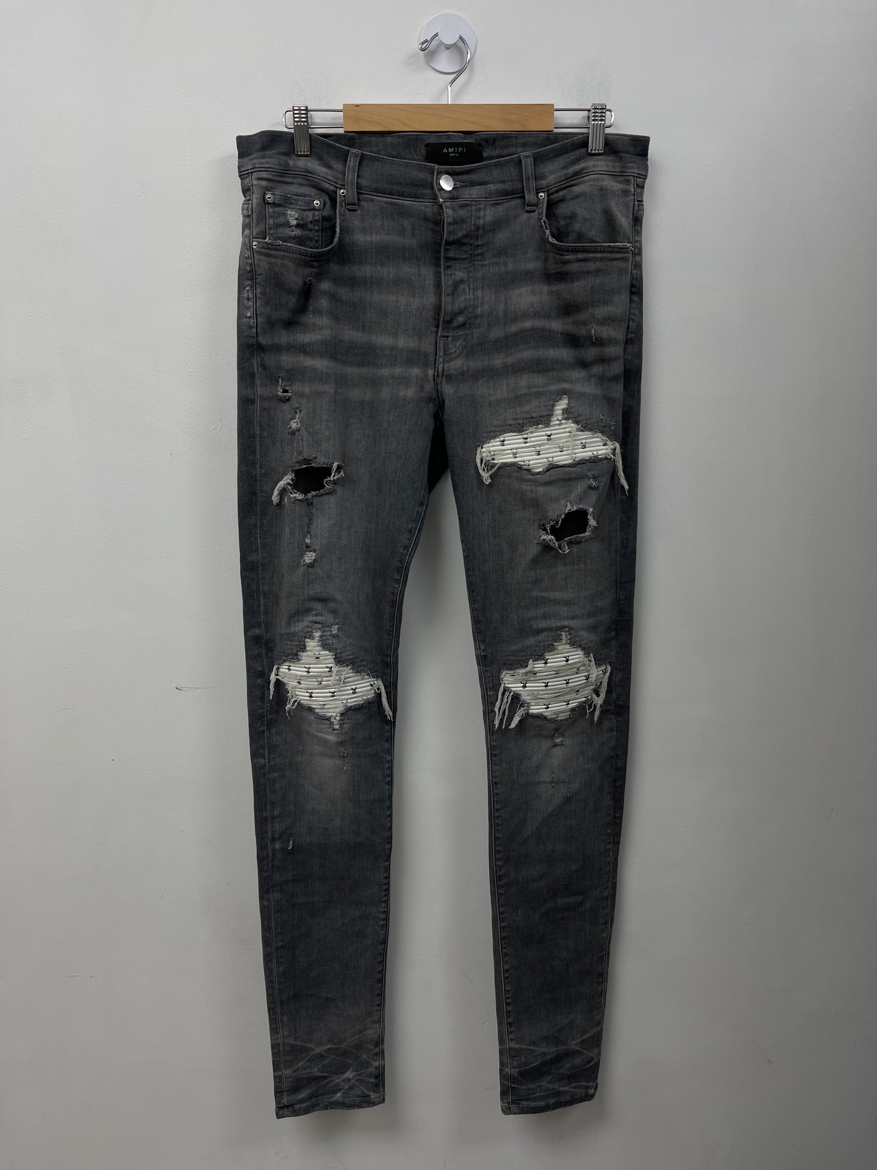 Amiri Mx1 Grey Playboy Jeans