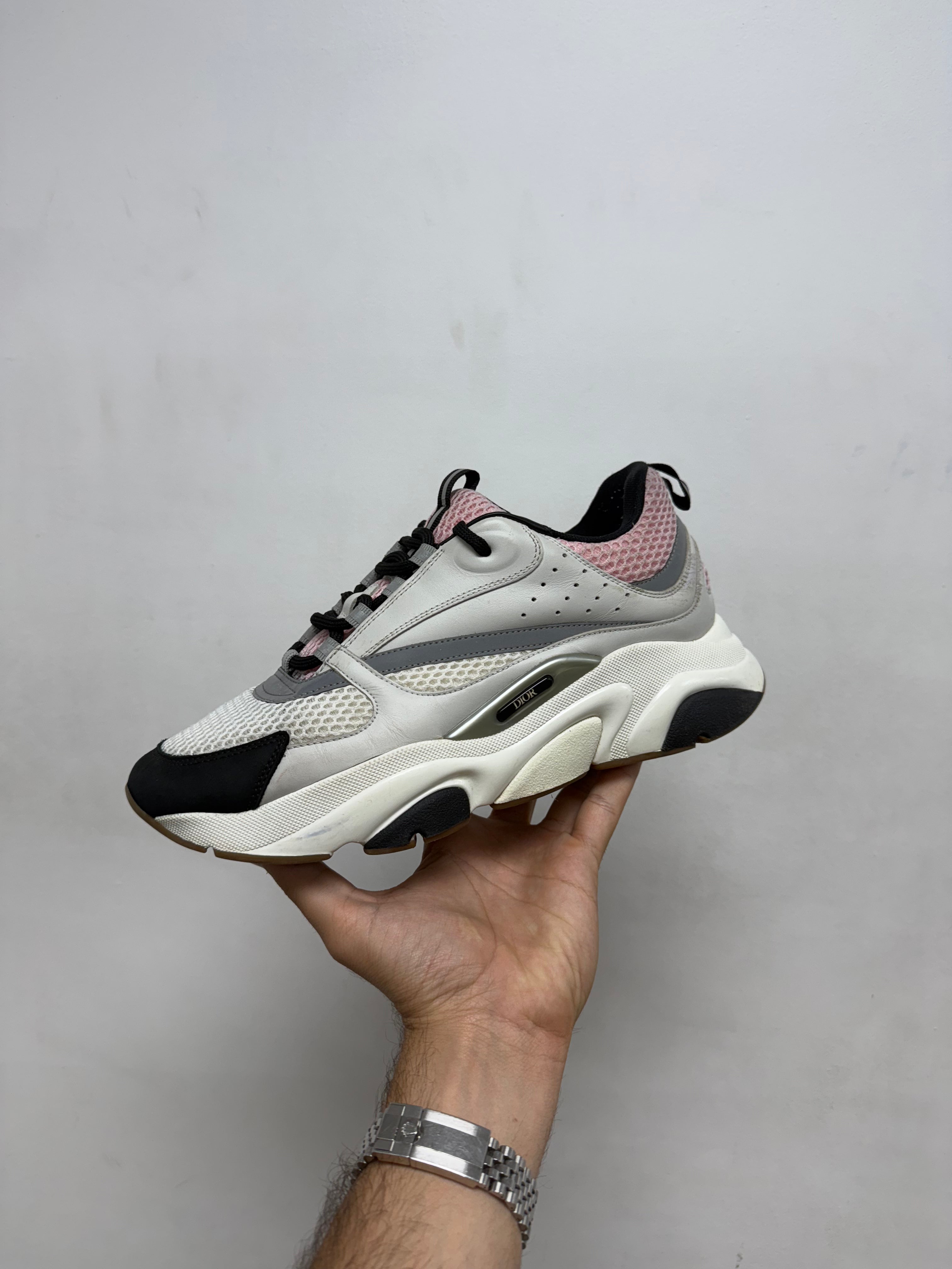 Dior White Pink B22 Sneakers