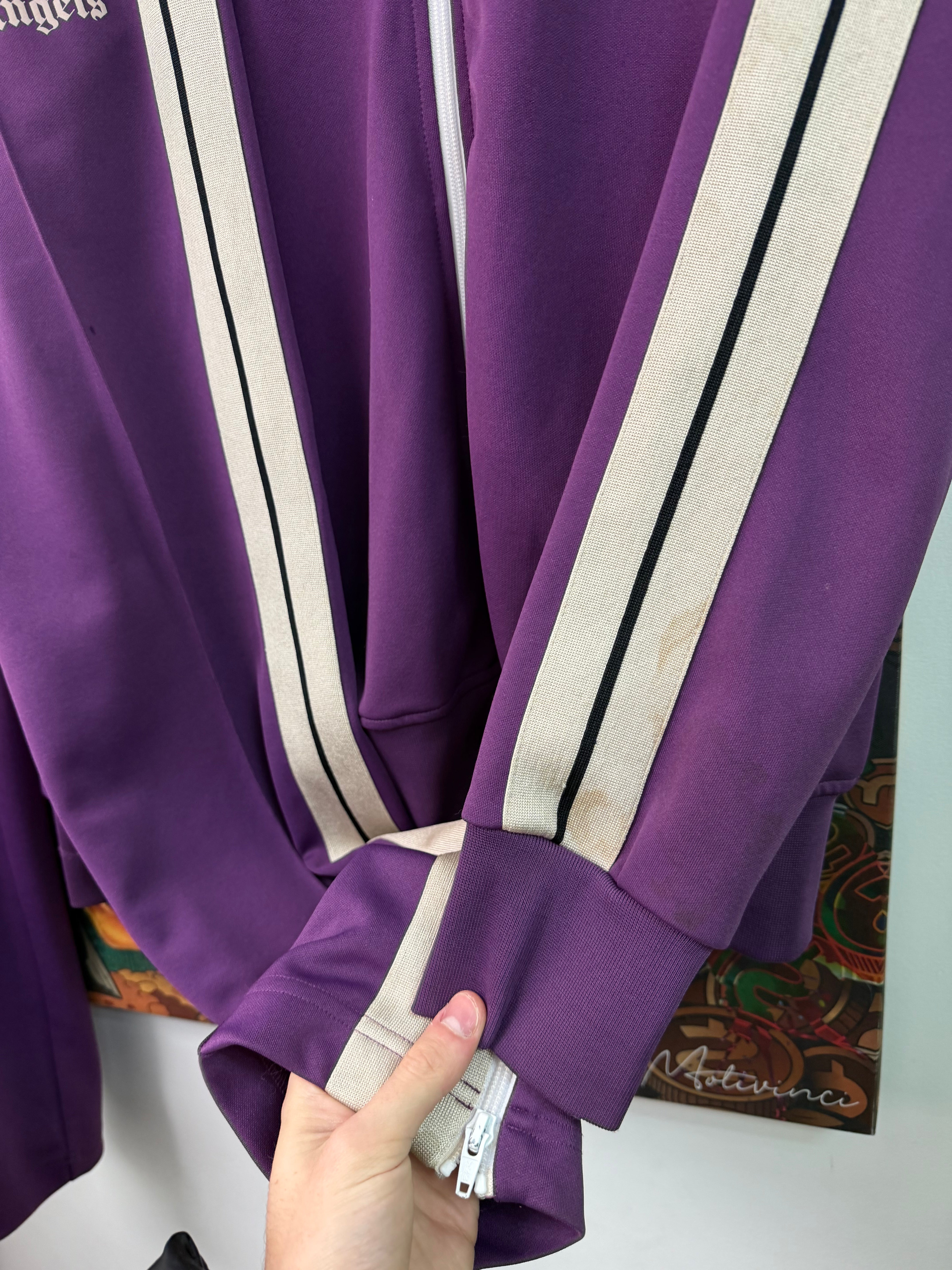Palm Angels Purple Cream Track Suit