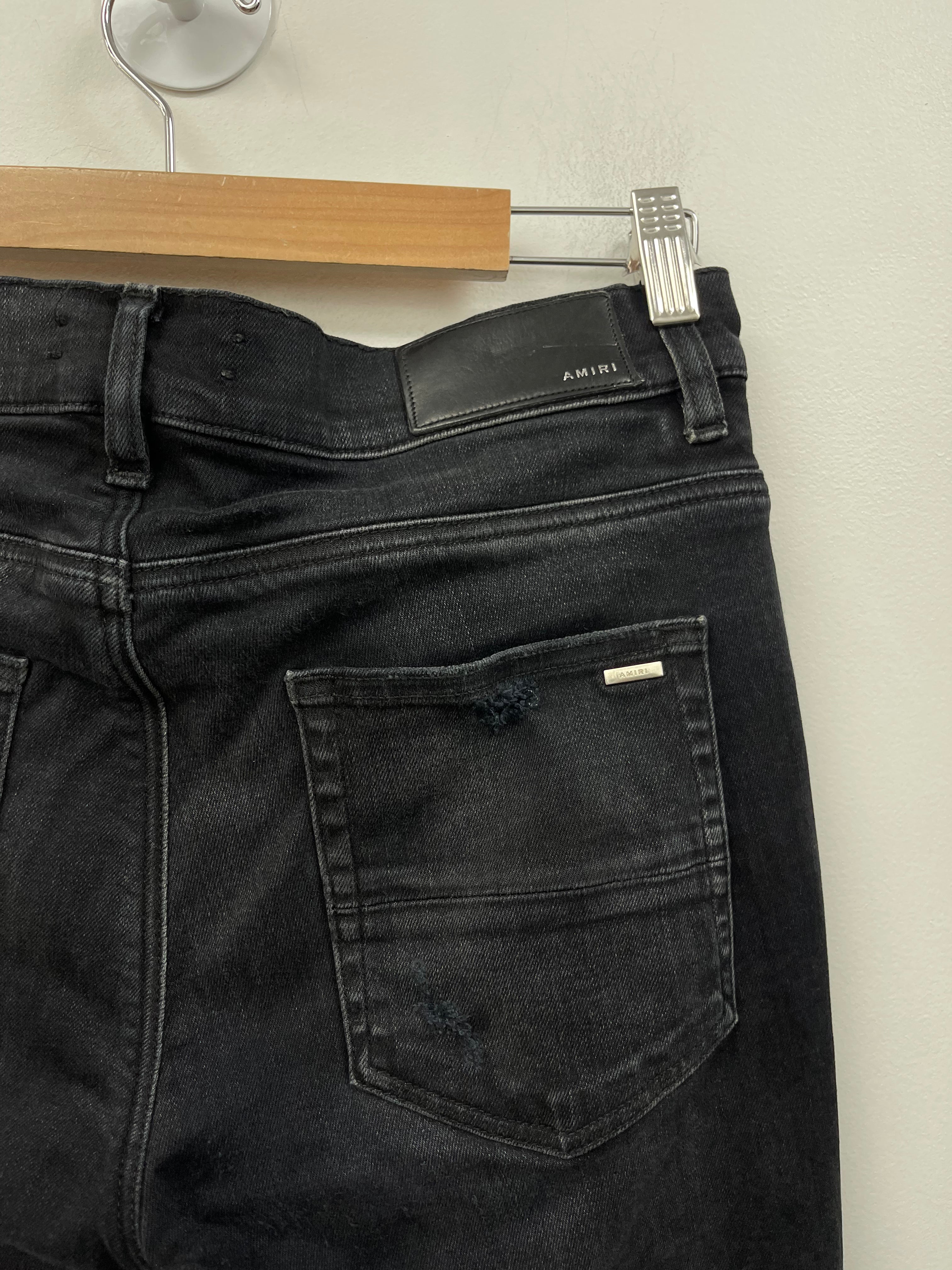 Amiri Mx1 Black Blue Jeans