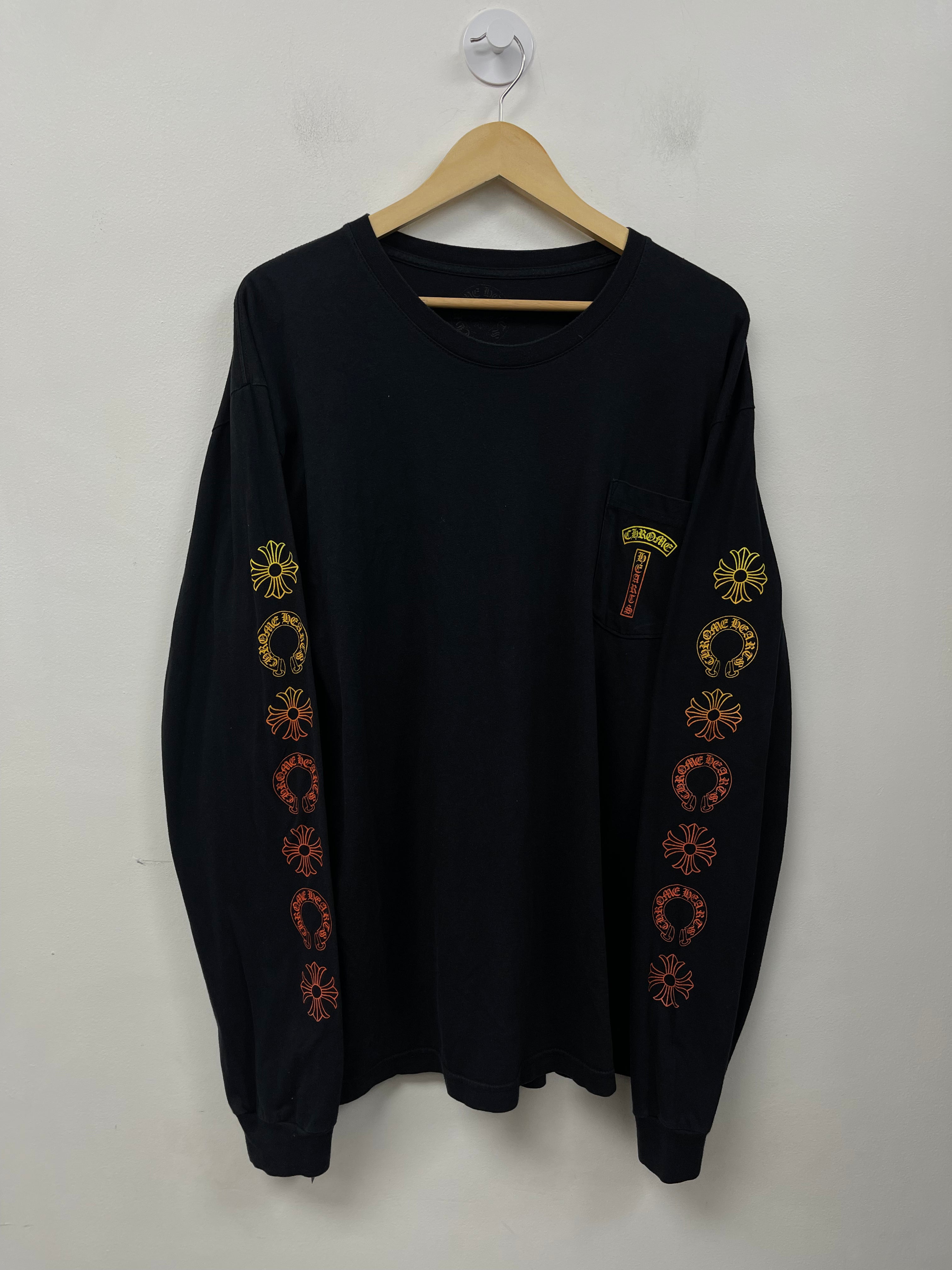 Chrome Hearts Black Gradient T-Bar Long Sleeve