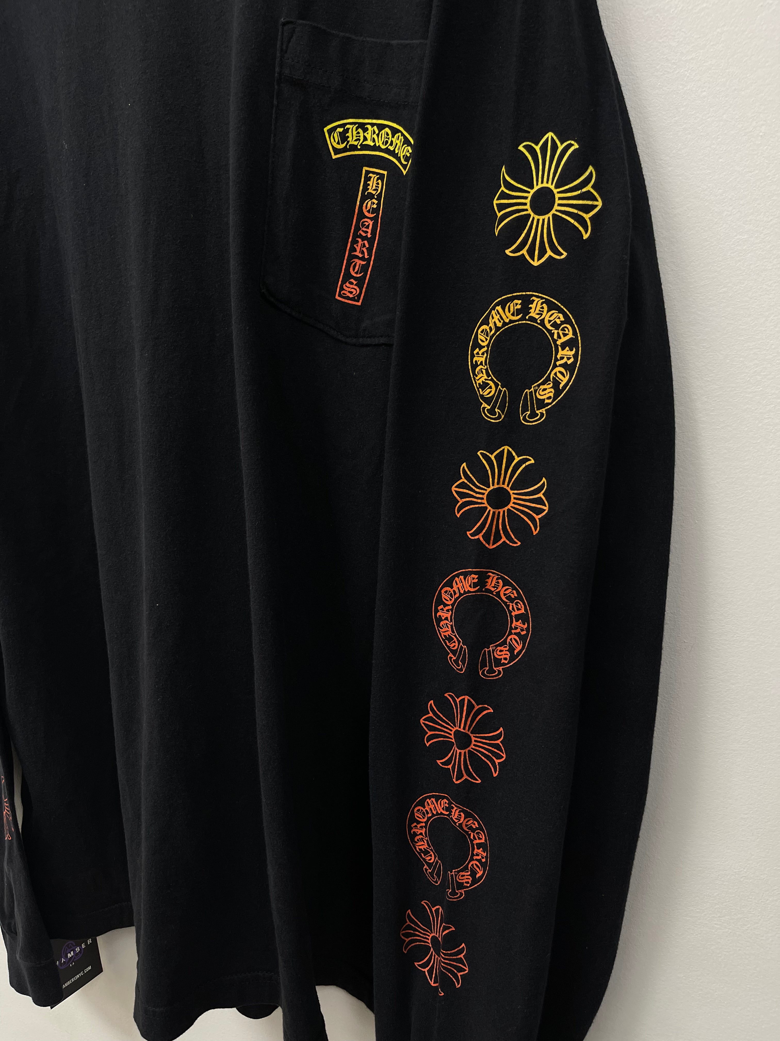 Chrome Hearts Black Gradient T-Bar Long Sleeve