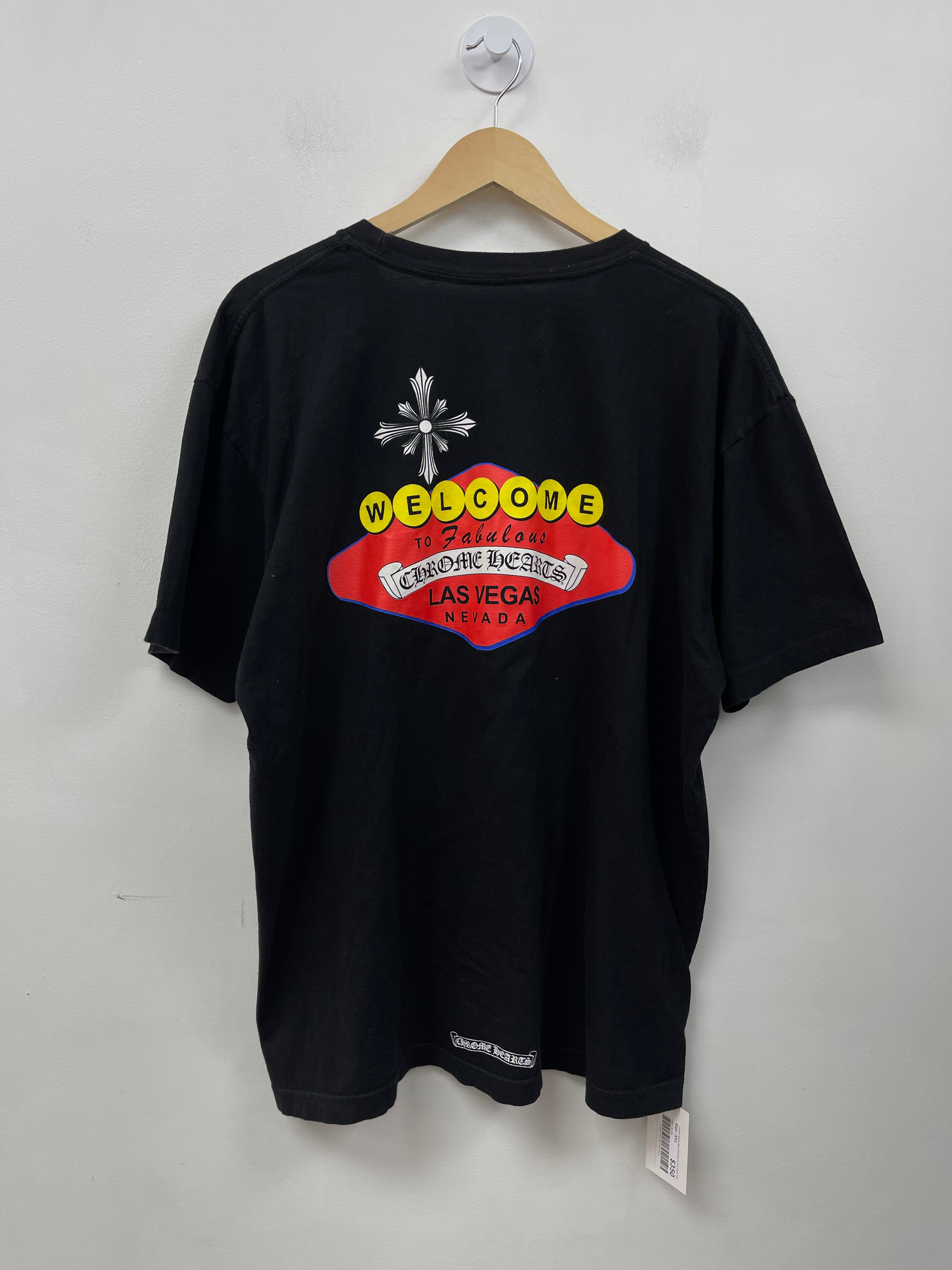 Chrome Hearts Black Welcome To Las Vegas Tee