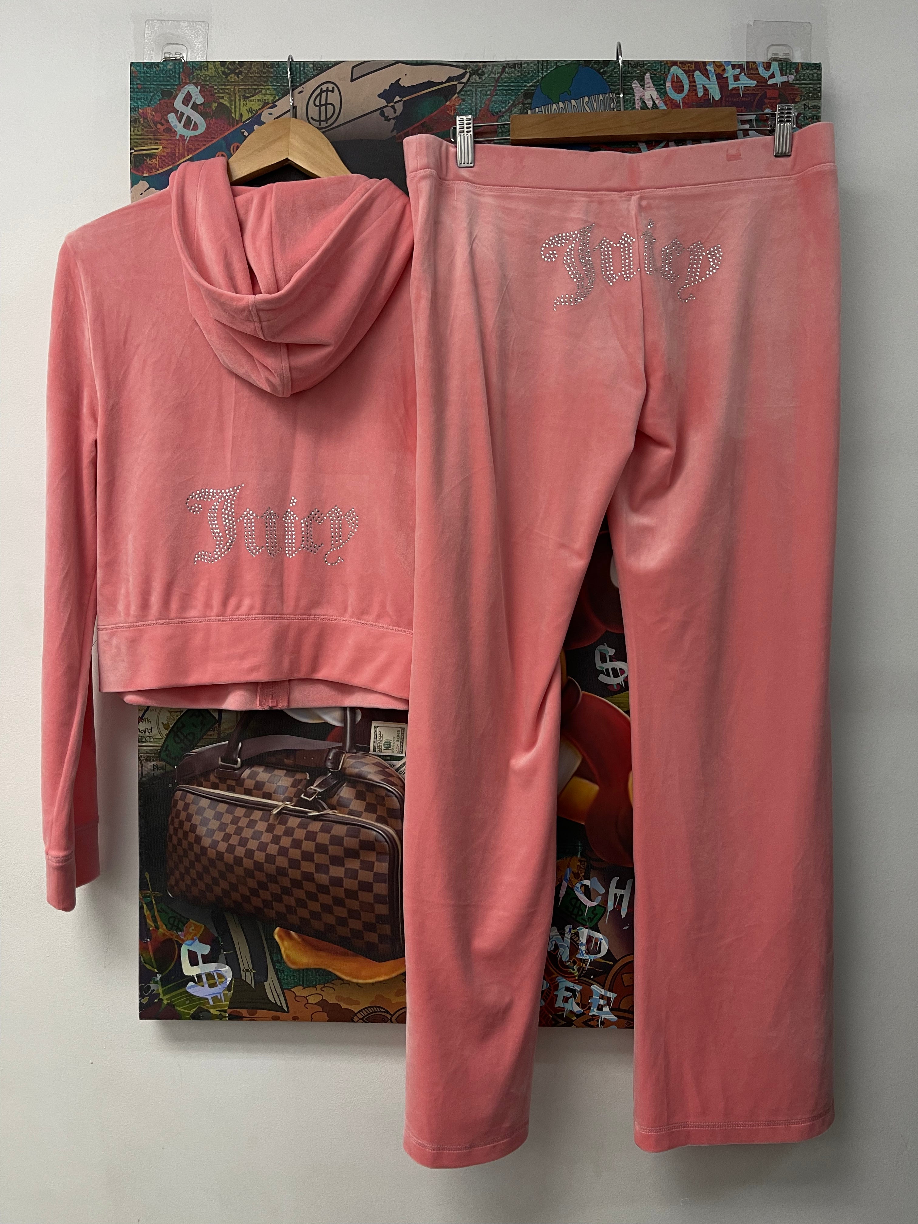 Juicy Couture Strawberry Ice Studded Velour Set