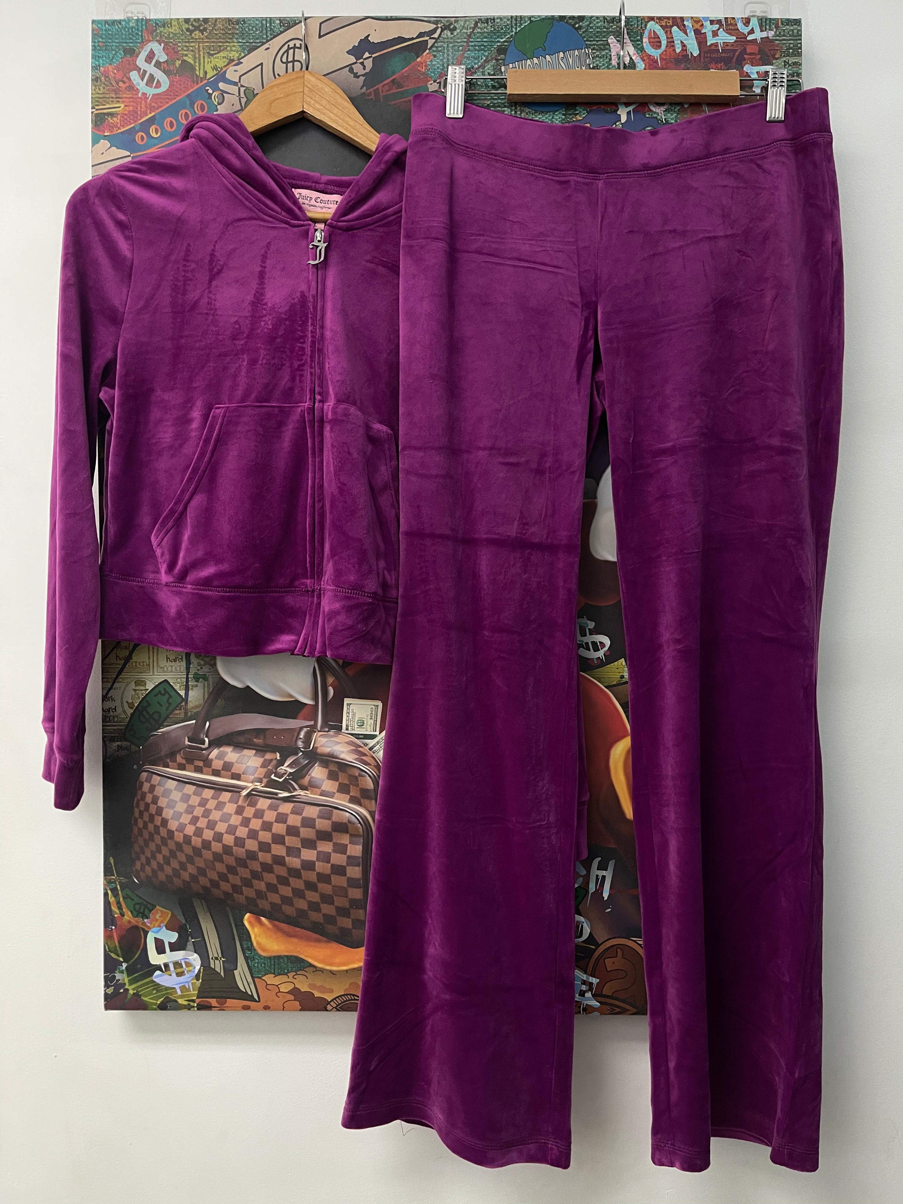 Juicy Couture Violet Sunset Studded Velour Set