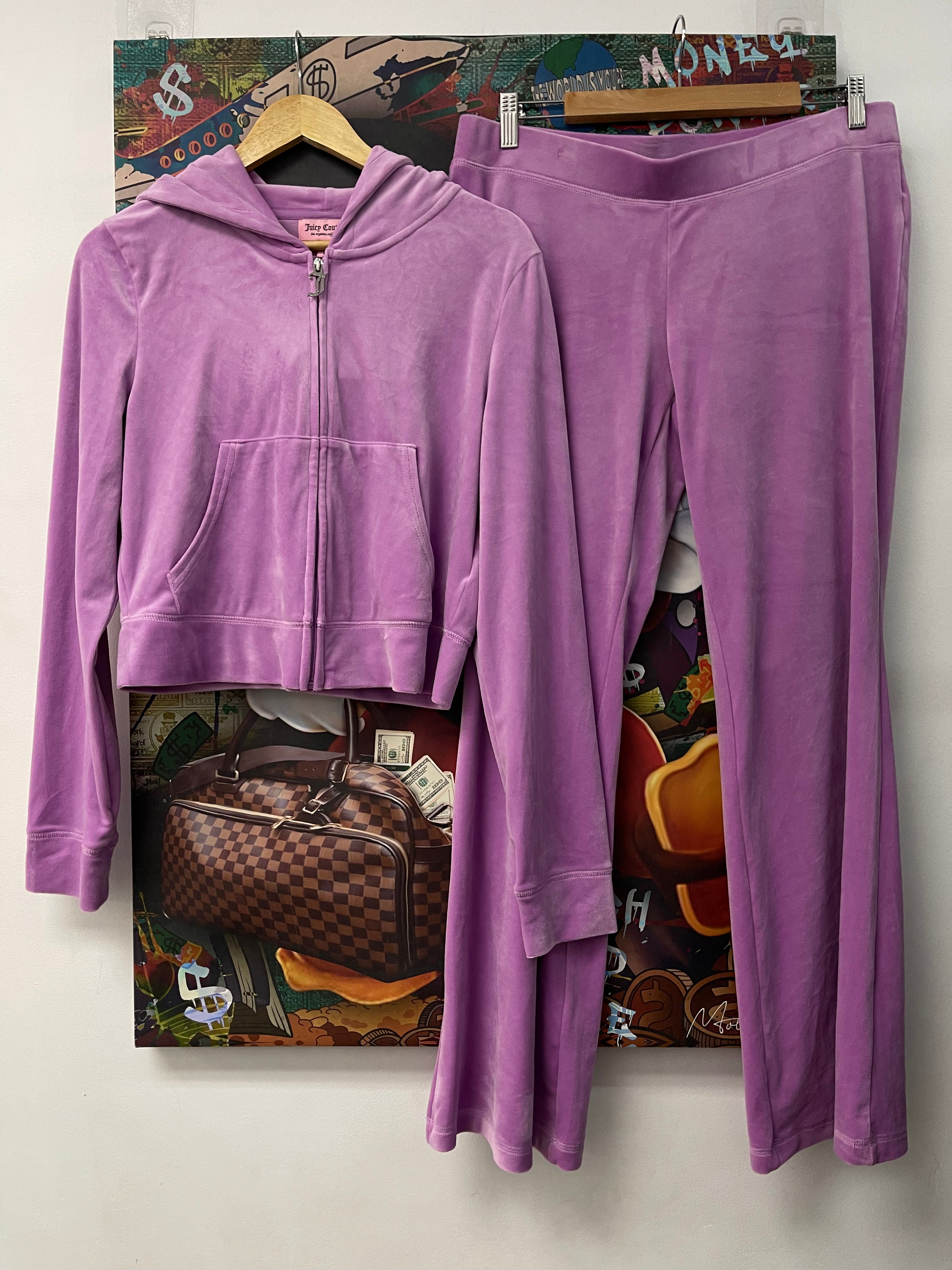 Juicy Couture Lilac Studded Velour Set