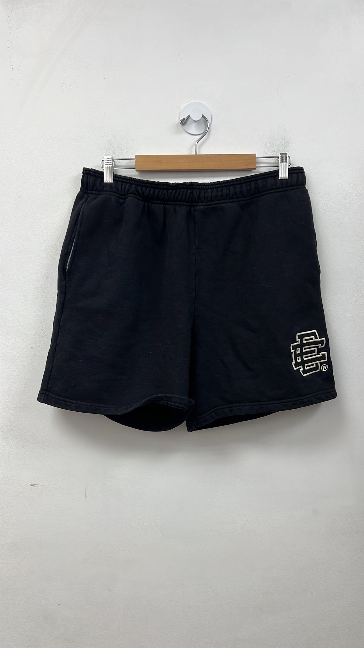 Eric Emanuel Black Cream Sweat (Pin Hole) Shorts