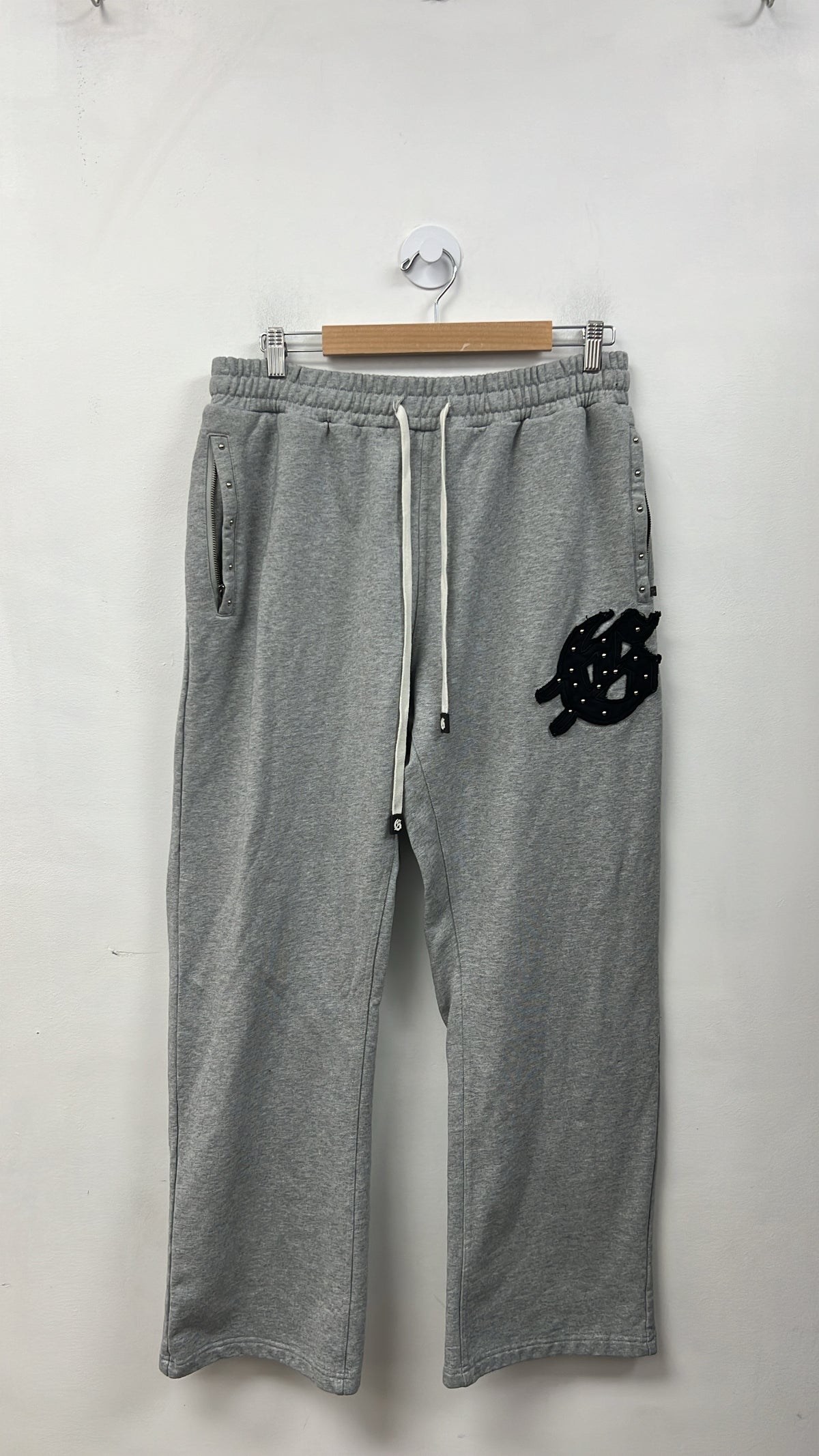 Godspeed Grey Symmetric Studded Sweats