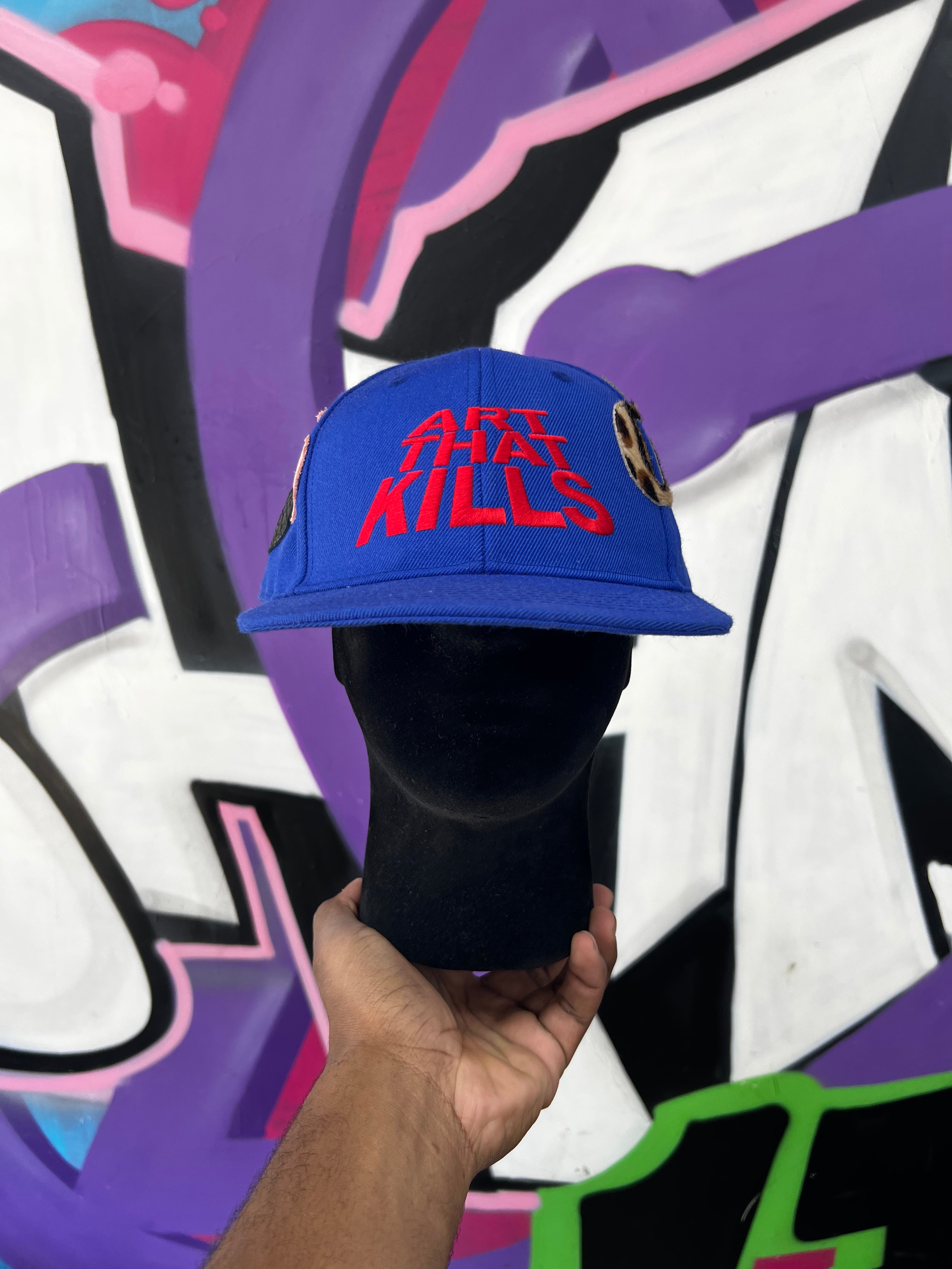 Gallery Dept Blue Red ATK G-Patch Fitted Hat