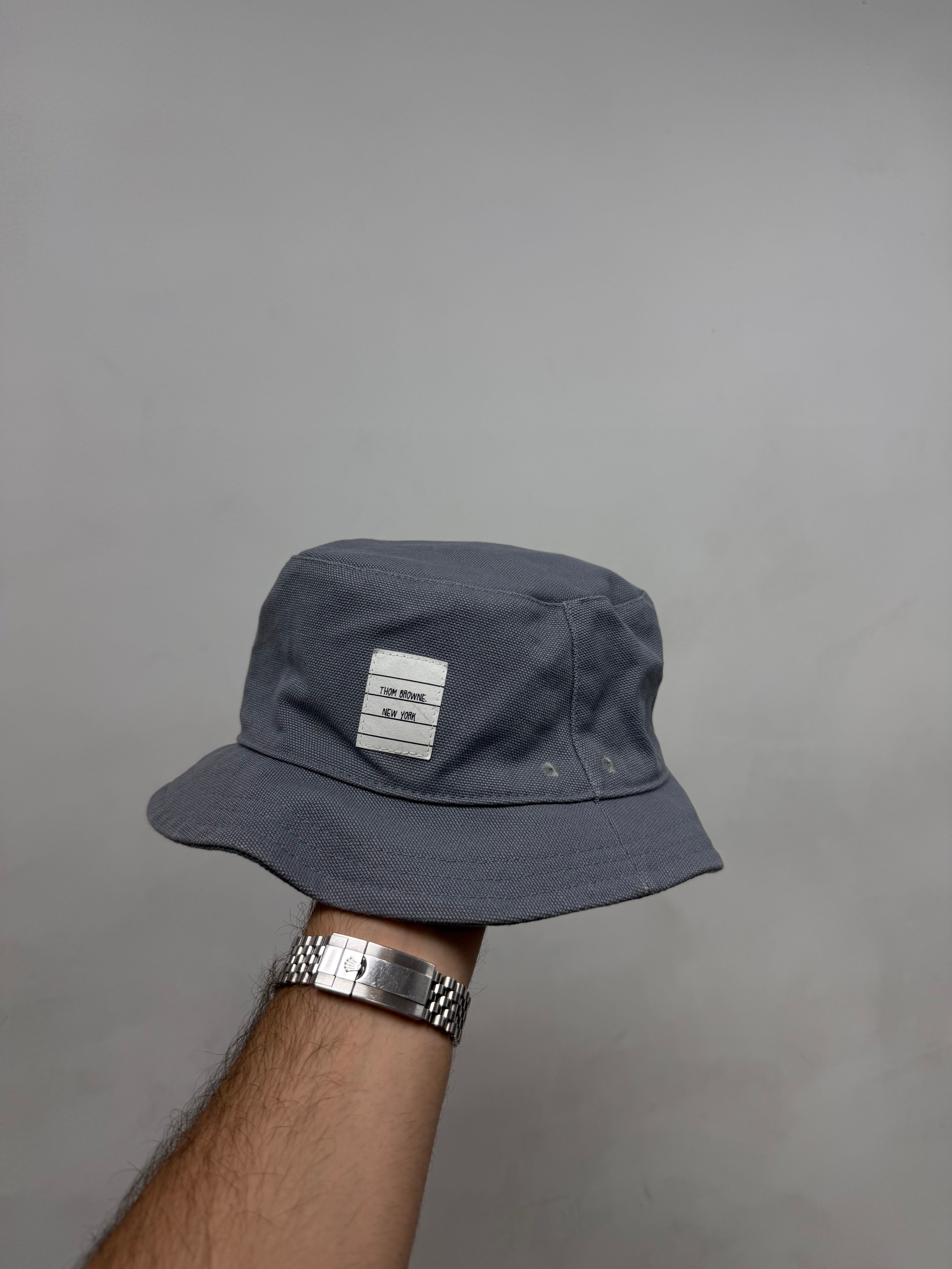 Thom Browne Grey White Bucket