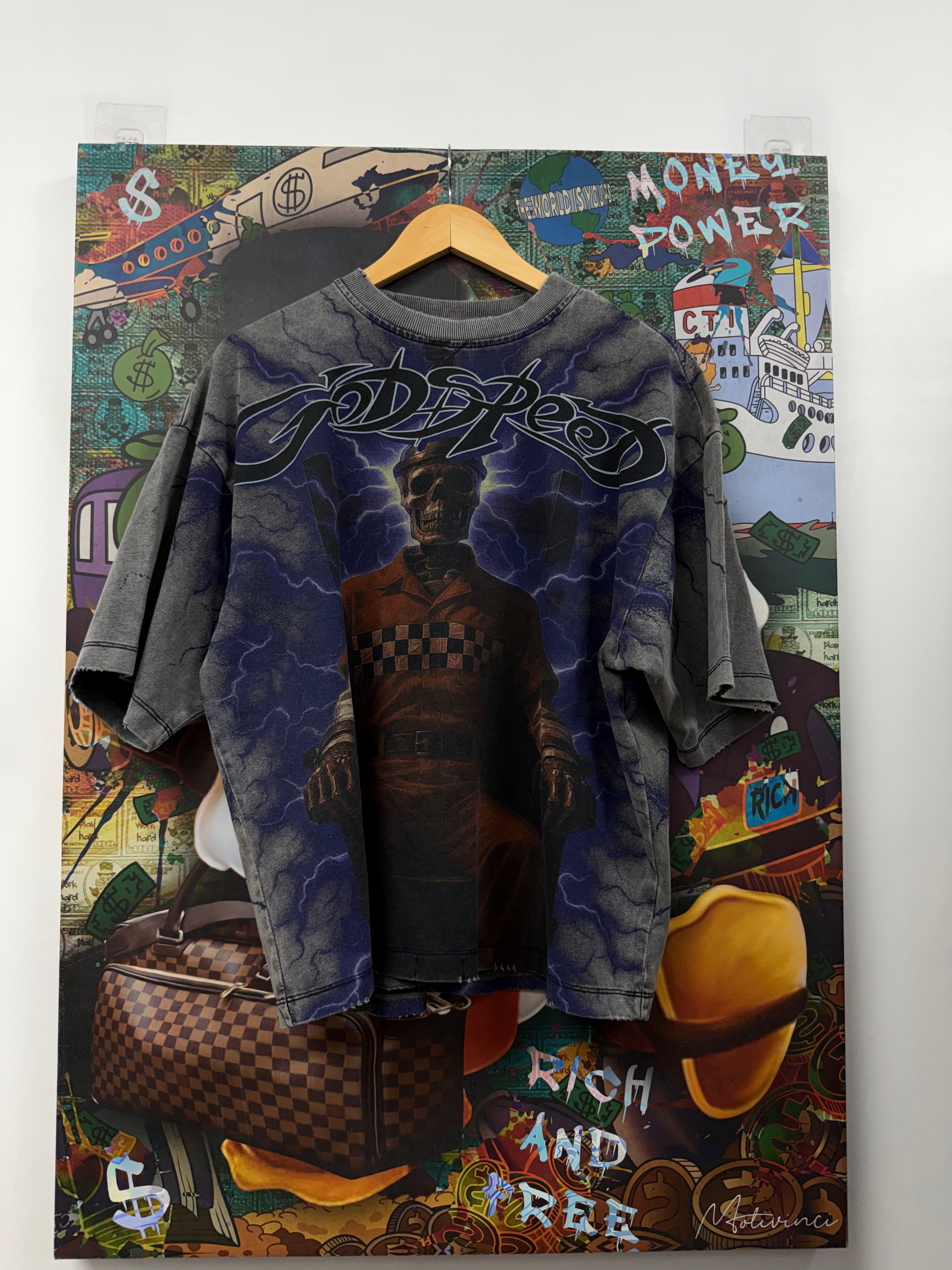 Godspeed Grey Wash Culture Shock Tee