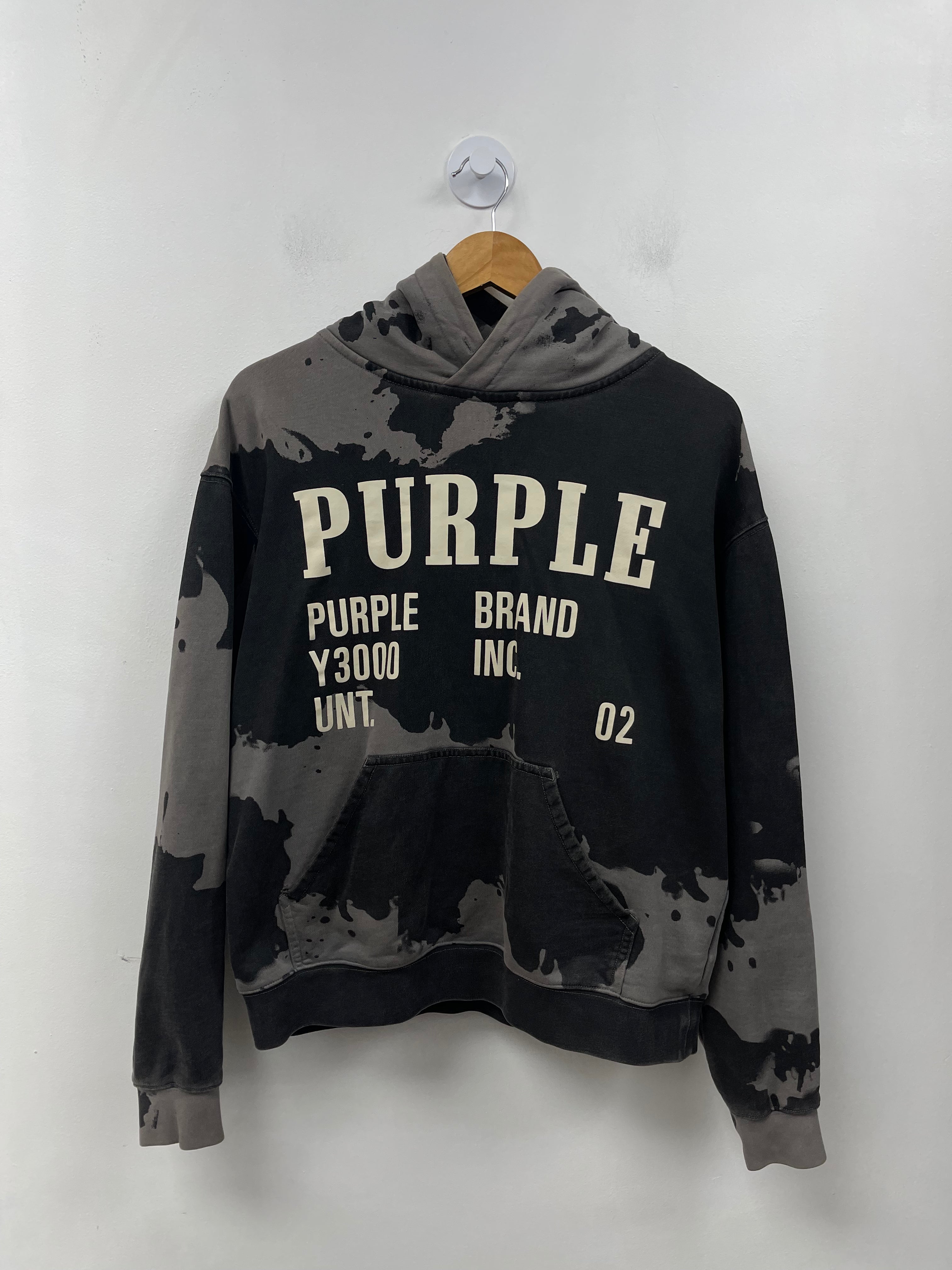 Purple Brand Black Camo Y3000 Hoodie