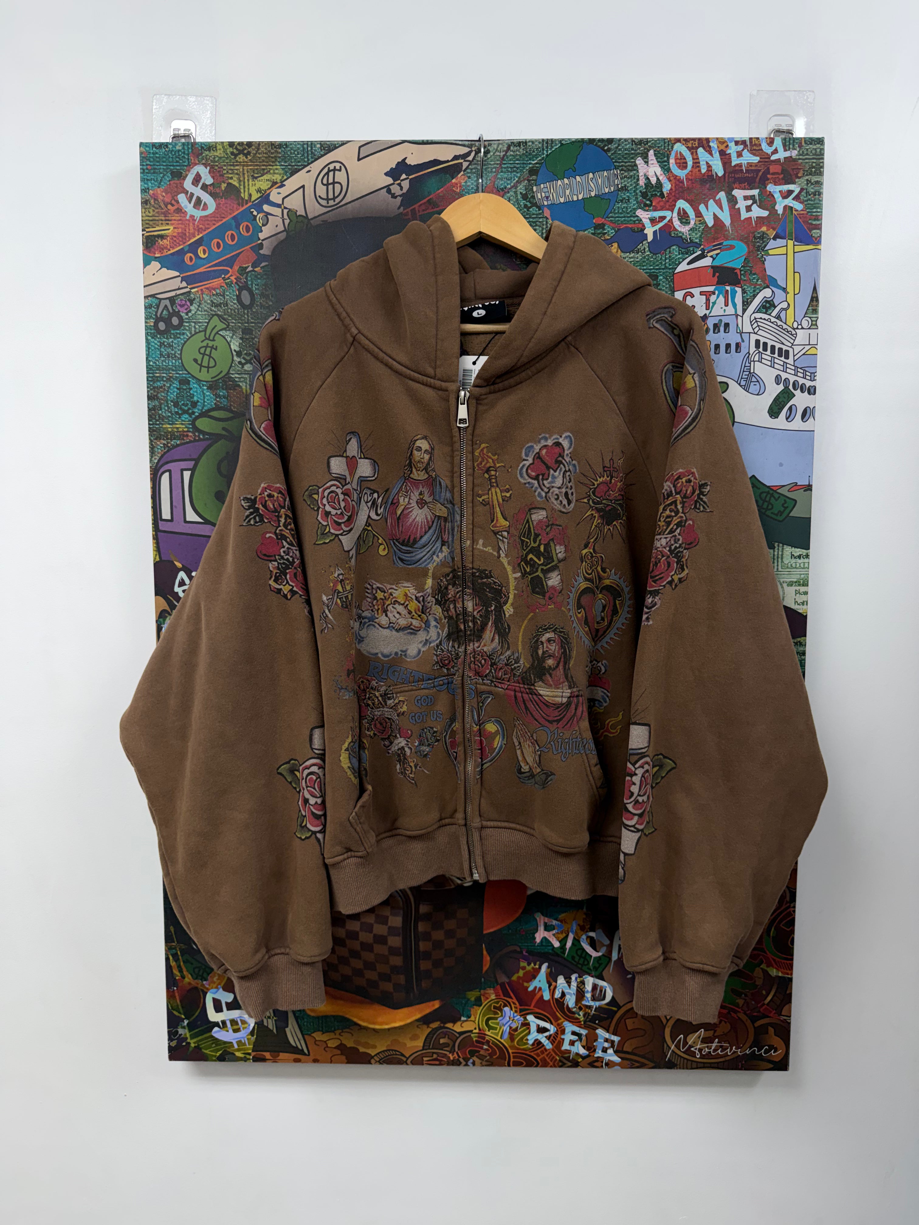Righteous Brown Righteous Zip Up
