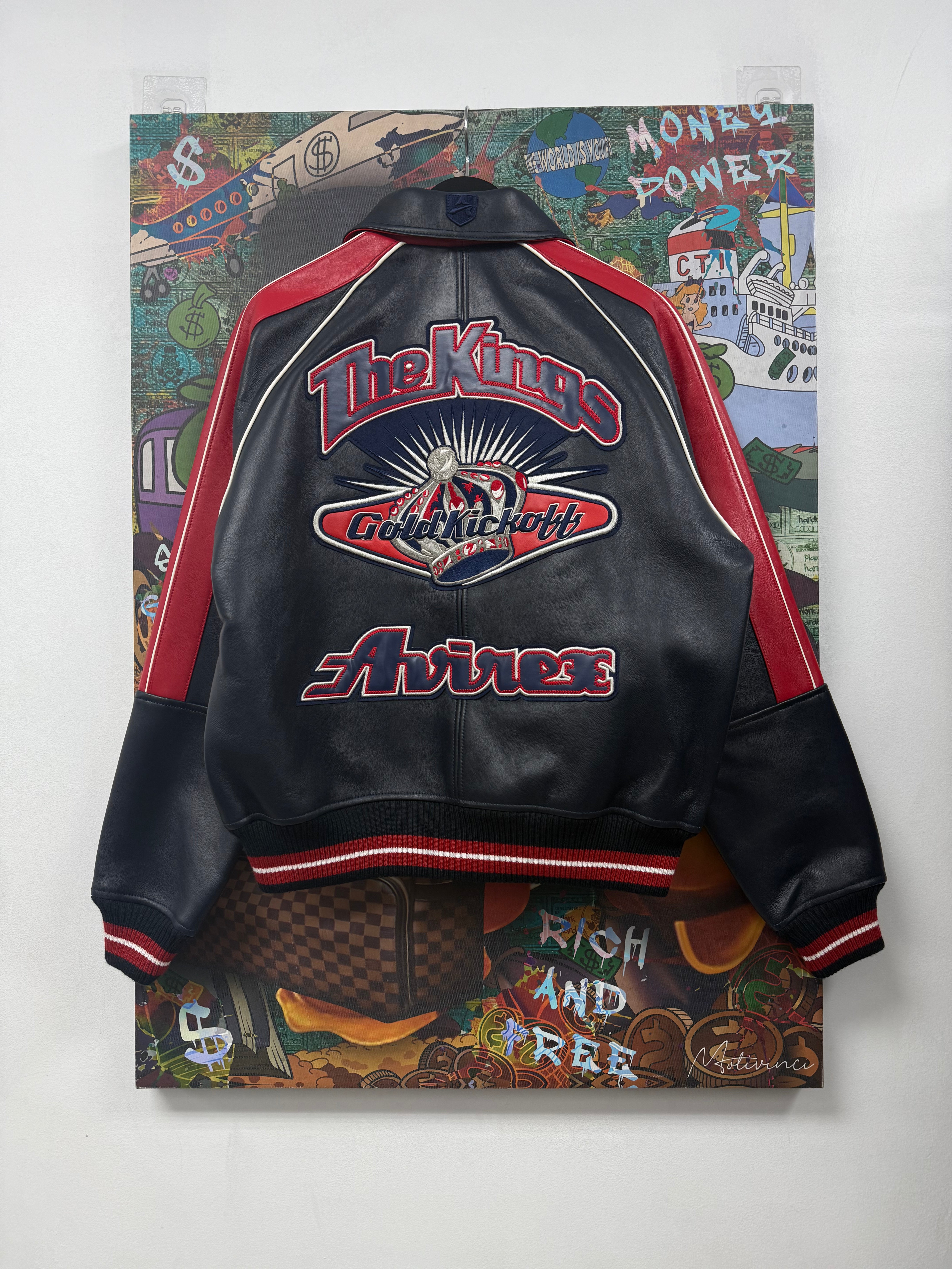 Avirex Navy Red Varsity Jacket