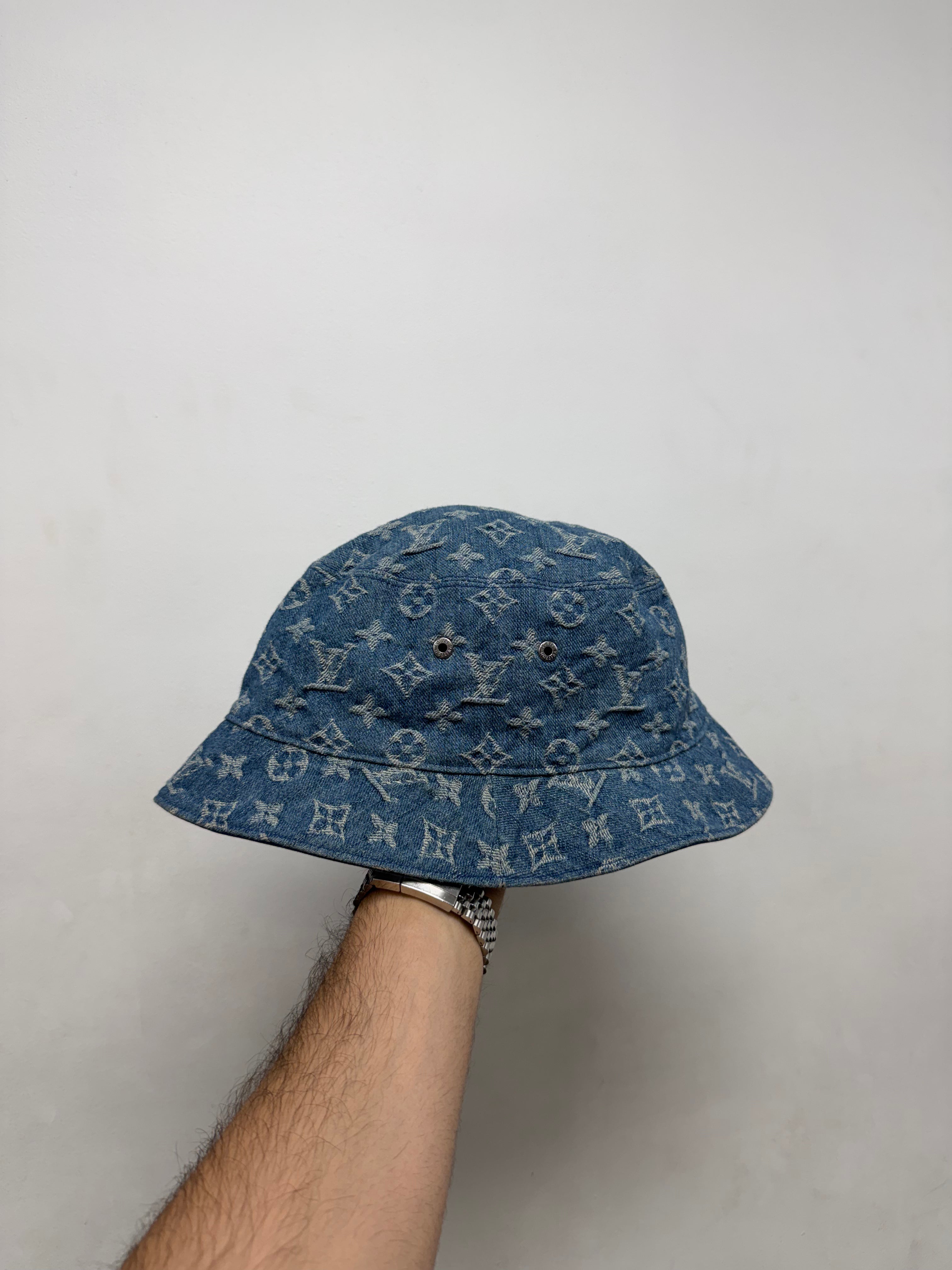 Louis Vuitton Denim Monogram Bucket Hat