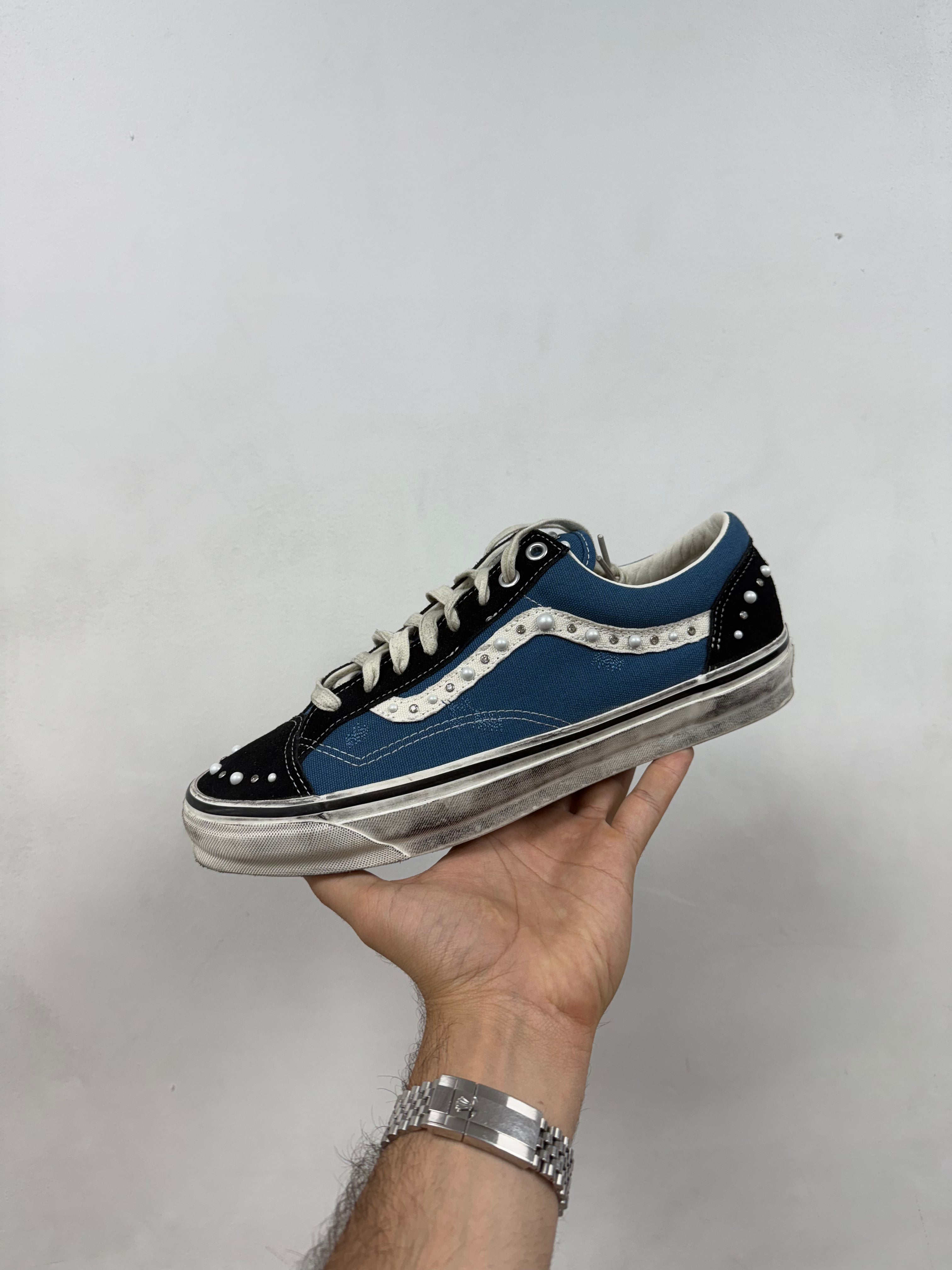 Vans Blue Pearlized Sneakers