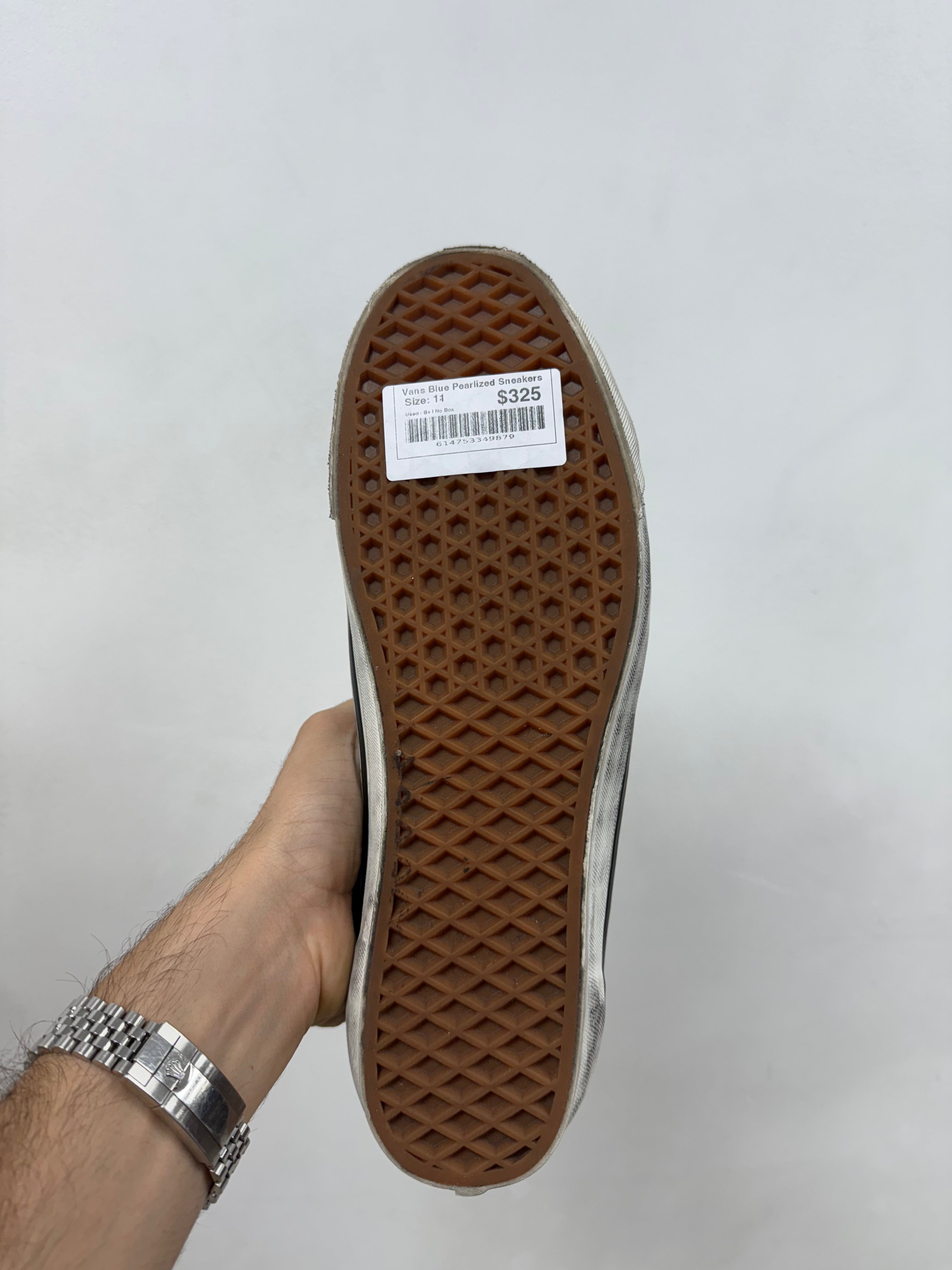 Vans Blue Pearlized Sneakers