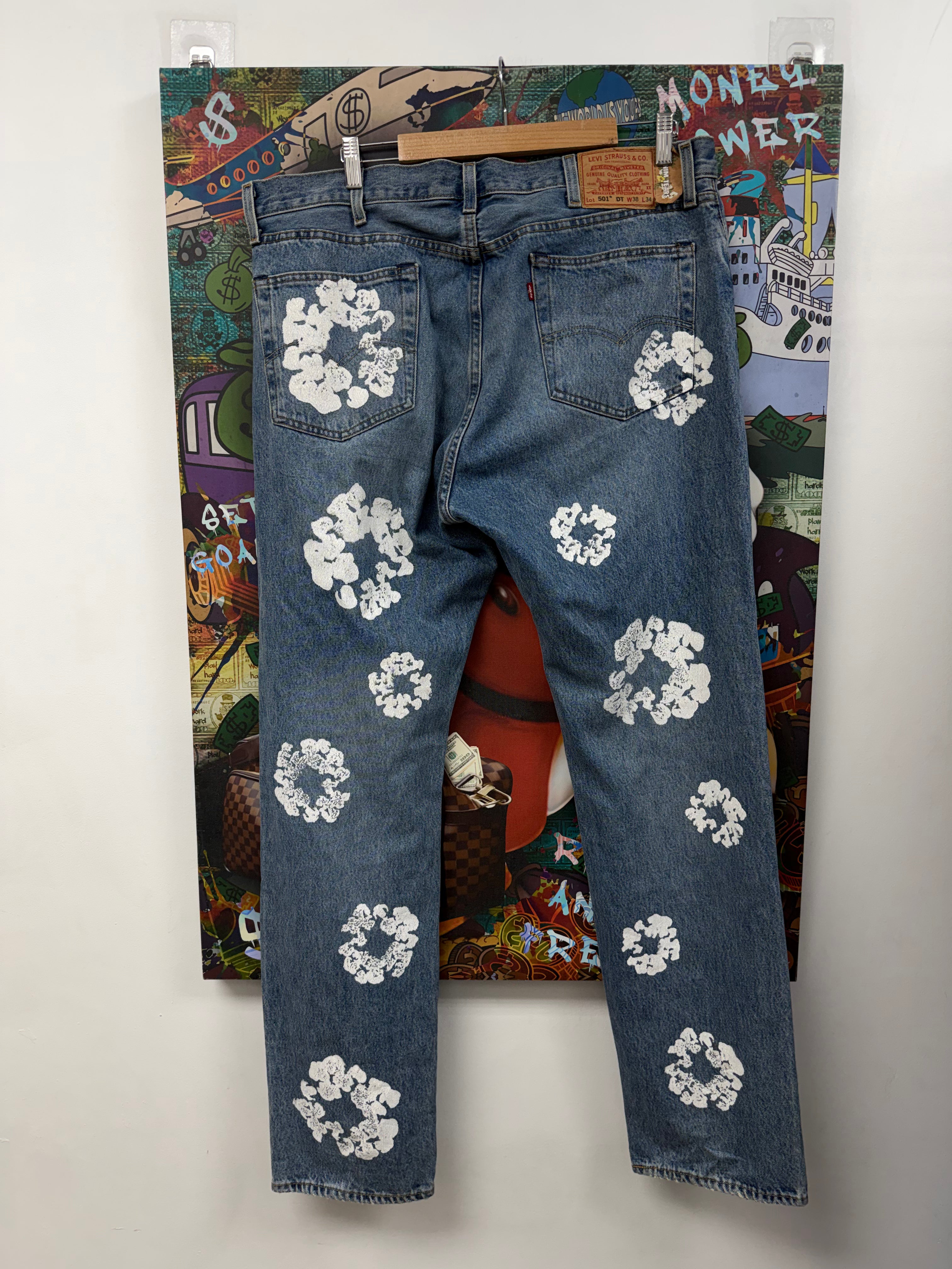 Denim Tears Light Wash Wreath Jeans