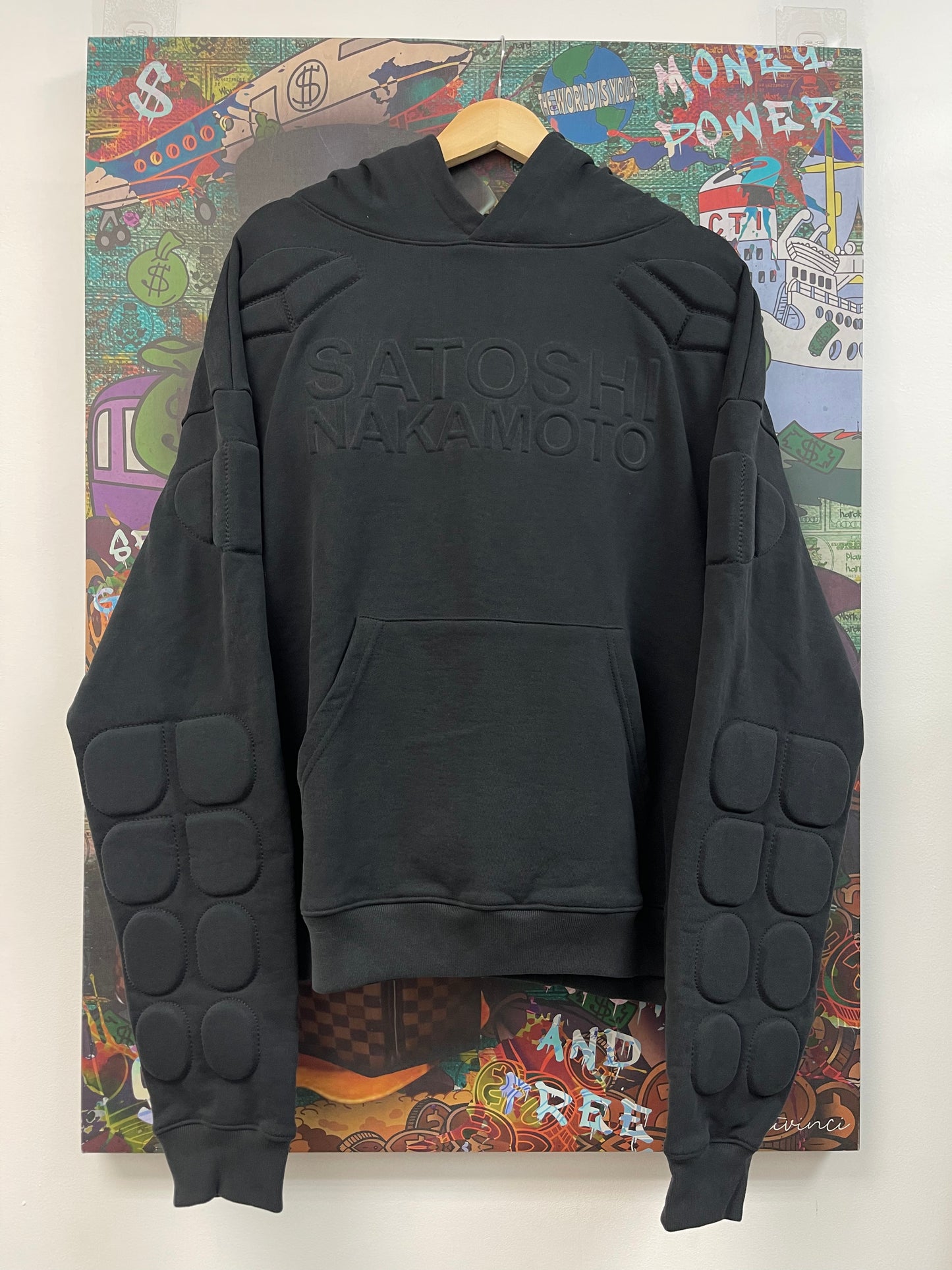 Satoshi Nakamoto Moto Black Hoodie