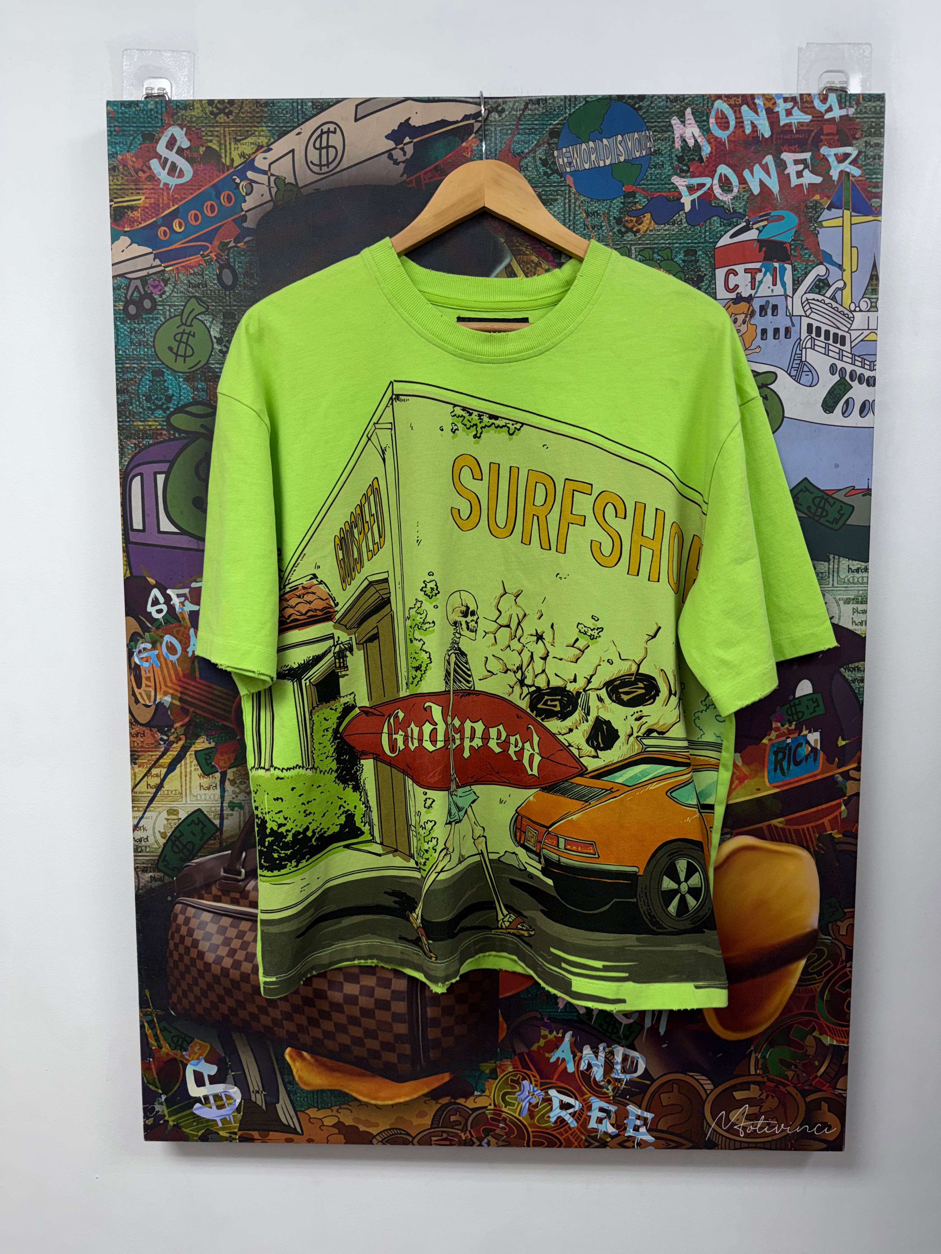 Godspeed Lime Surf Shop Tee