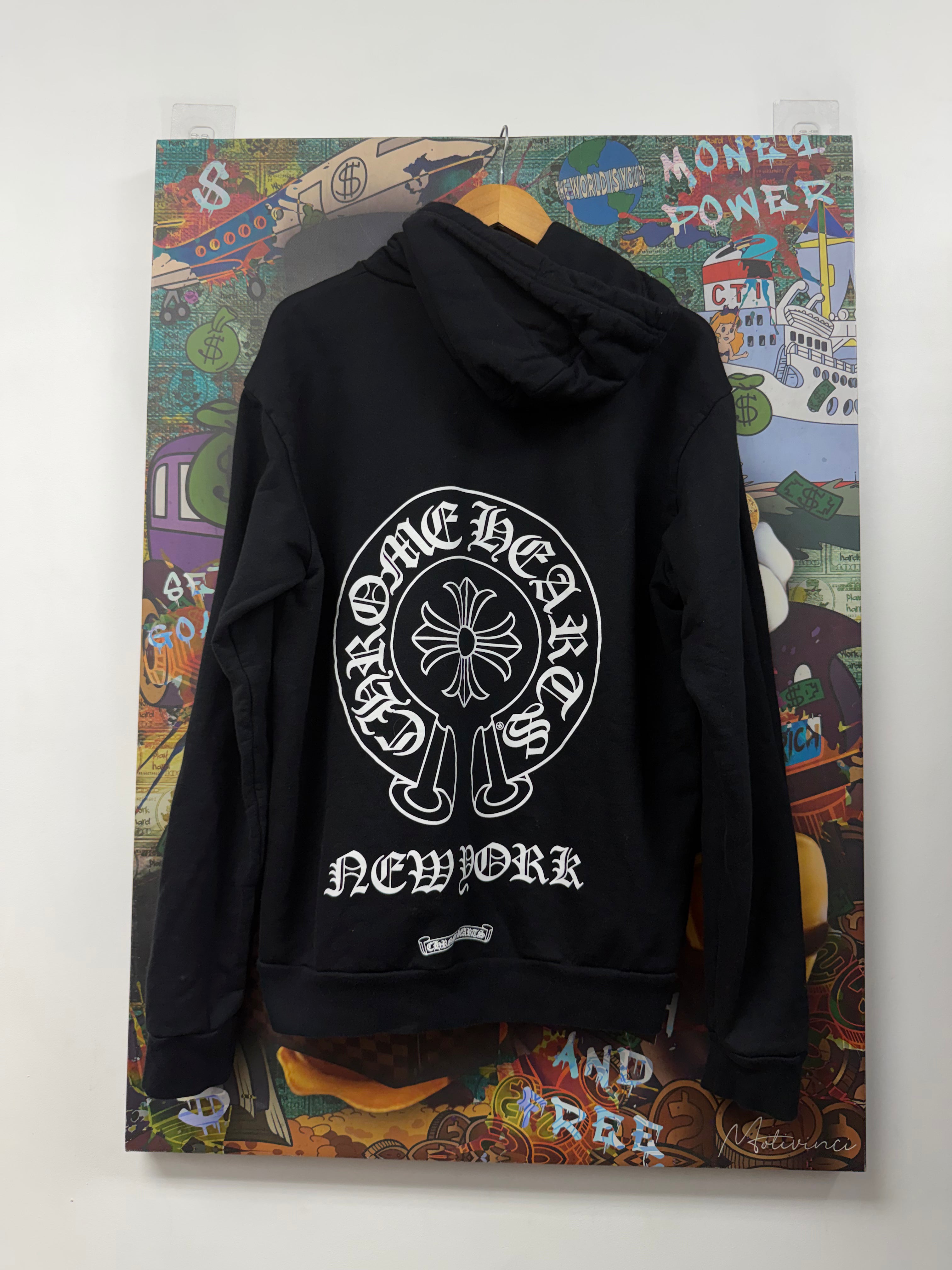 Chrome Hearts Black New York Horseshoe Pullover Hoodie