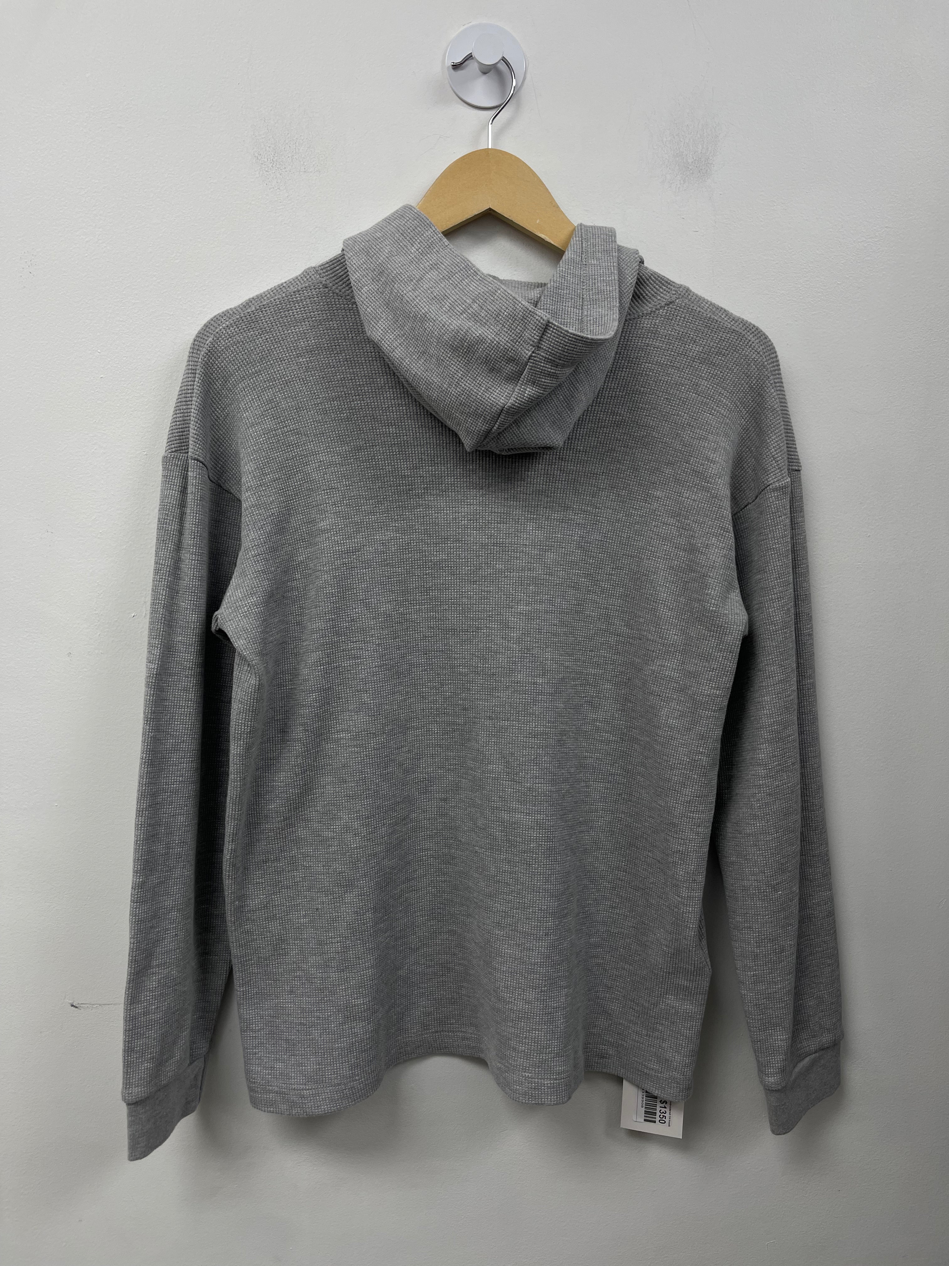 Chrome Hearts Grey Waffle Knit Embroidered CH Hoodie
