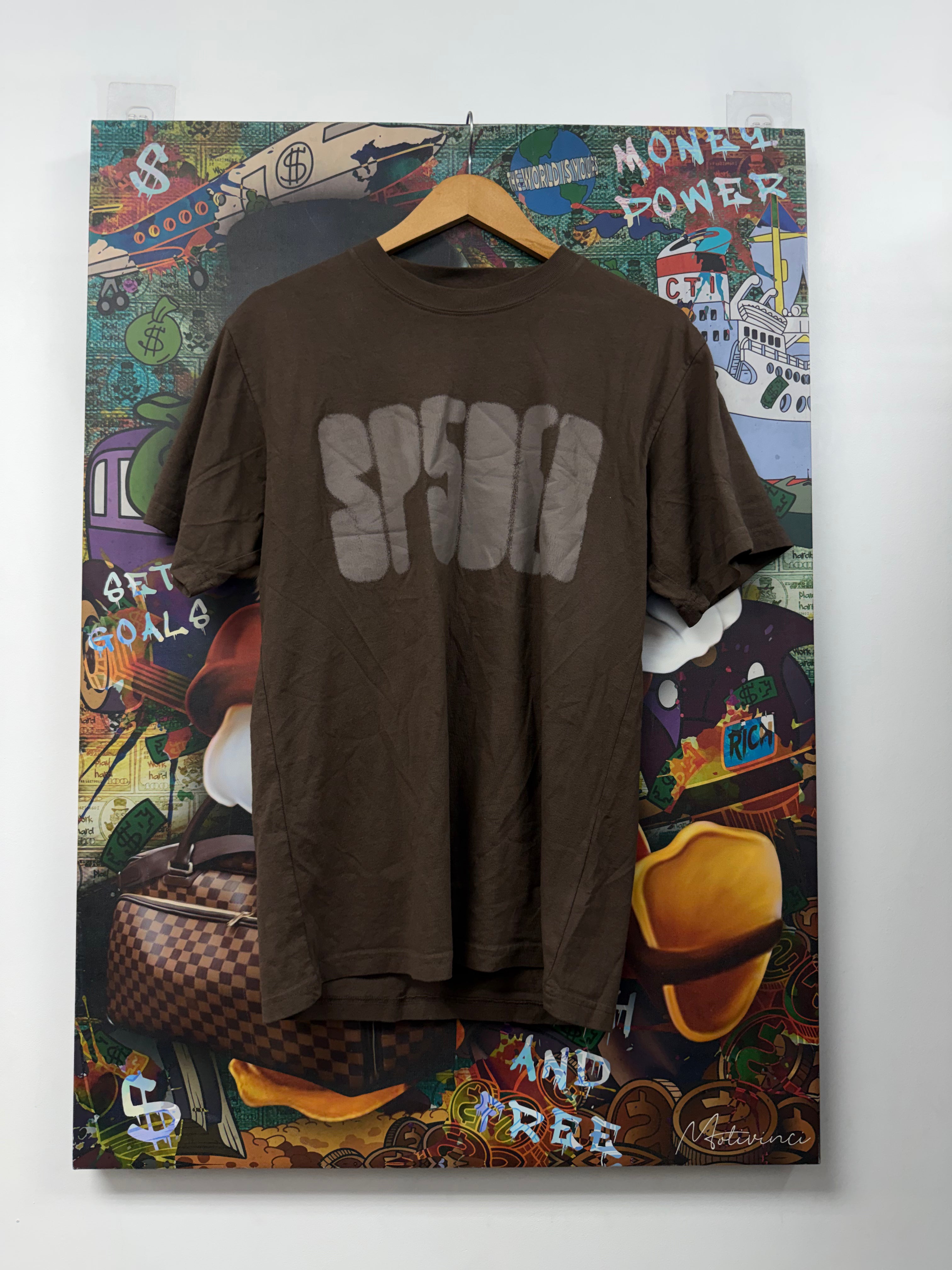 Sp5der Brown Logo Tee