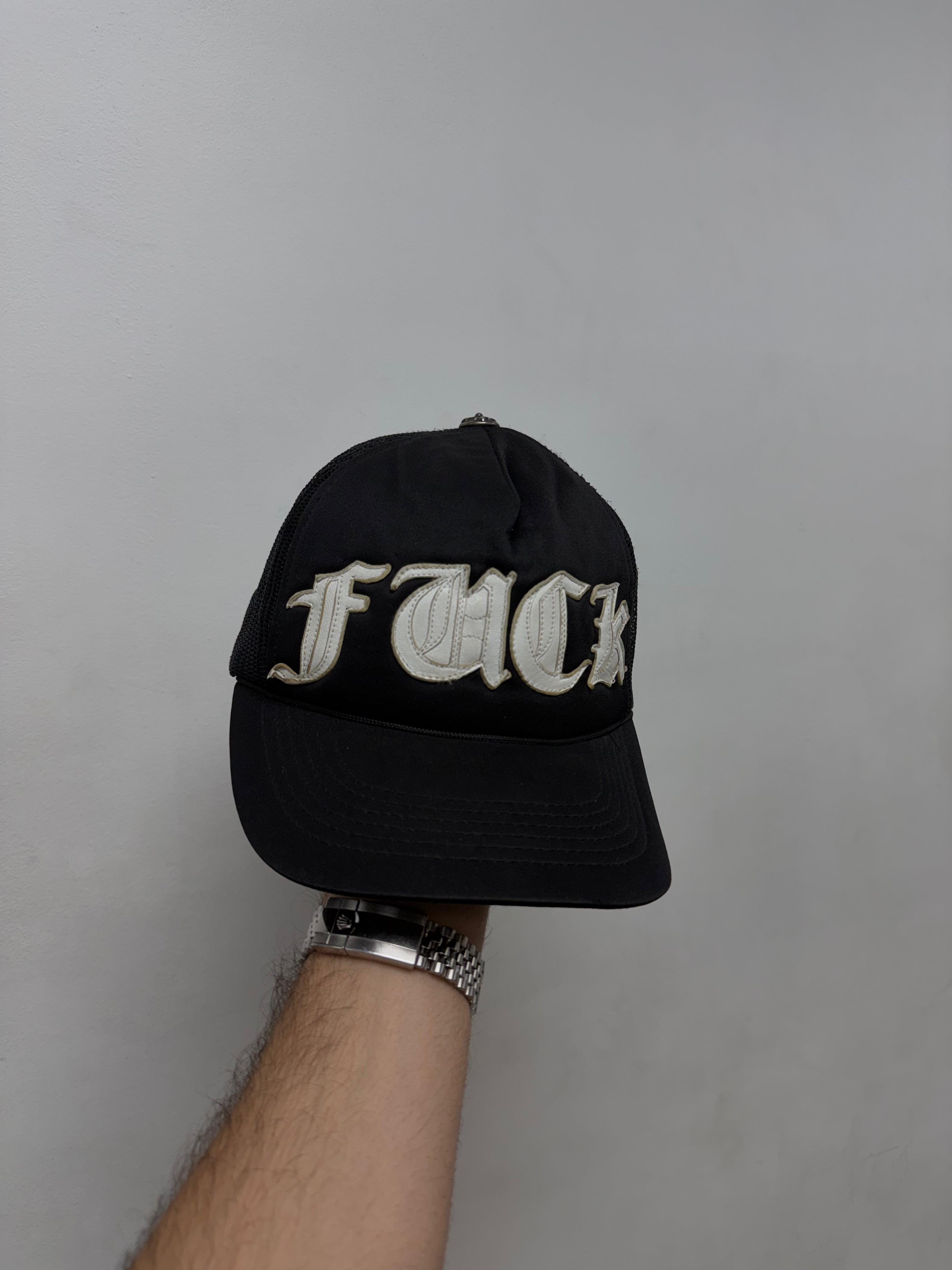 Chrome Hearts Vintage FUCK Patch Trucker Hat