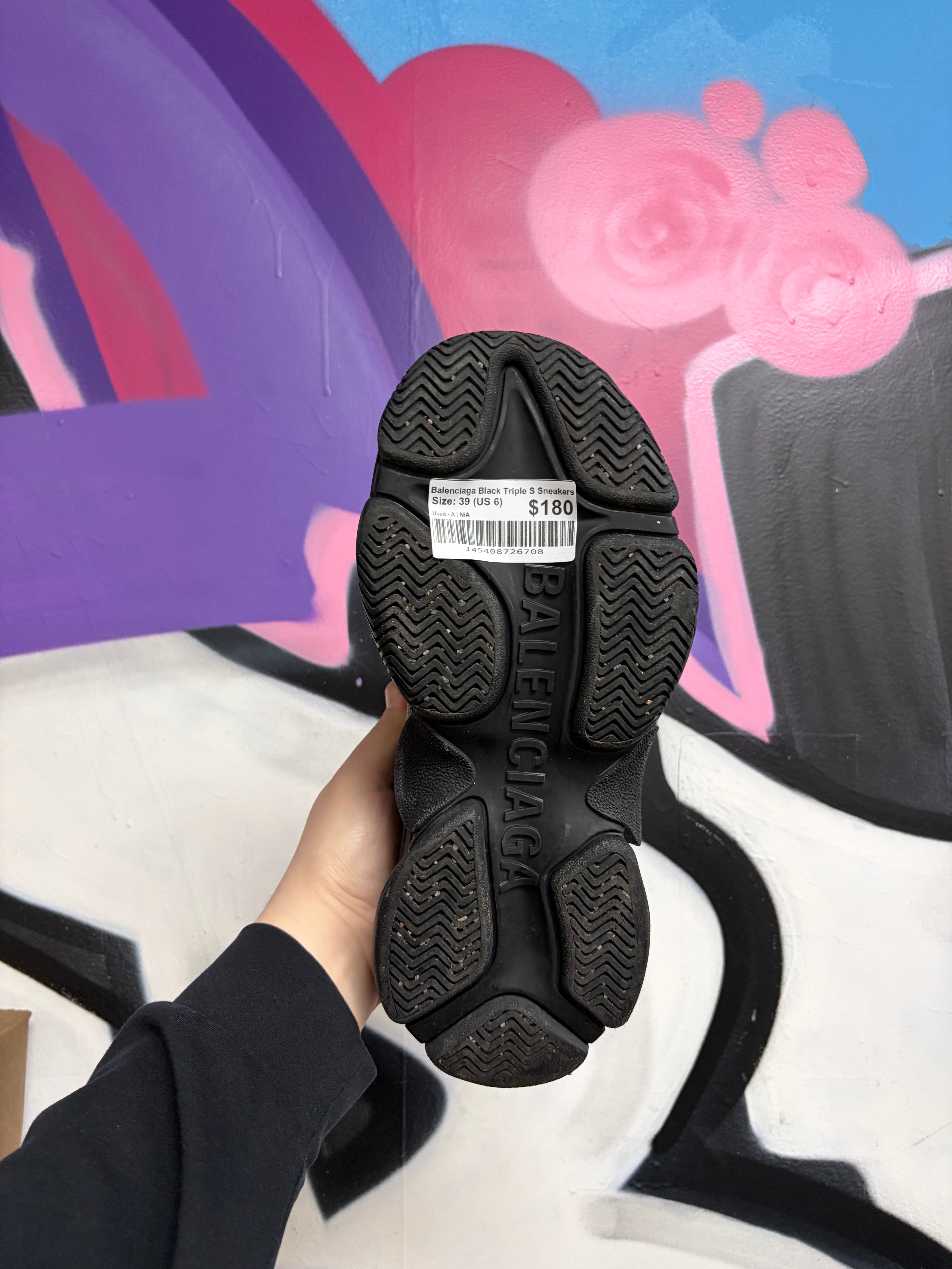 Balenciaga Black Triple S Sneakers