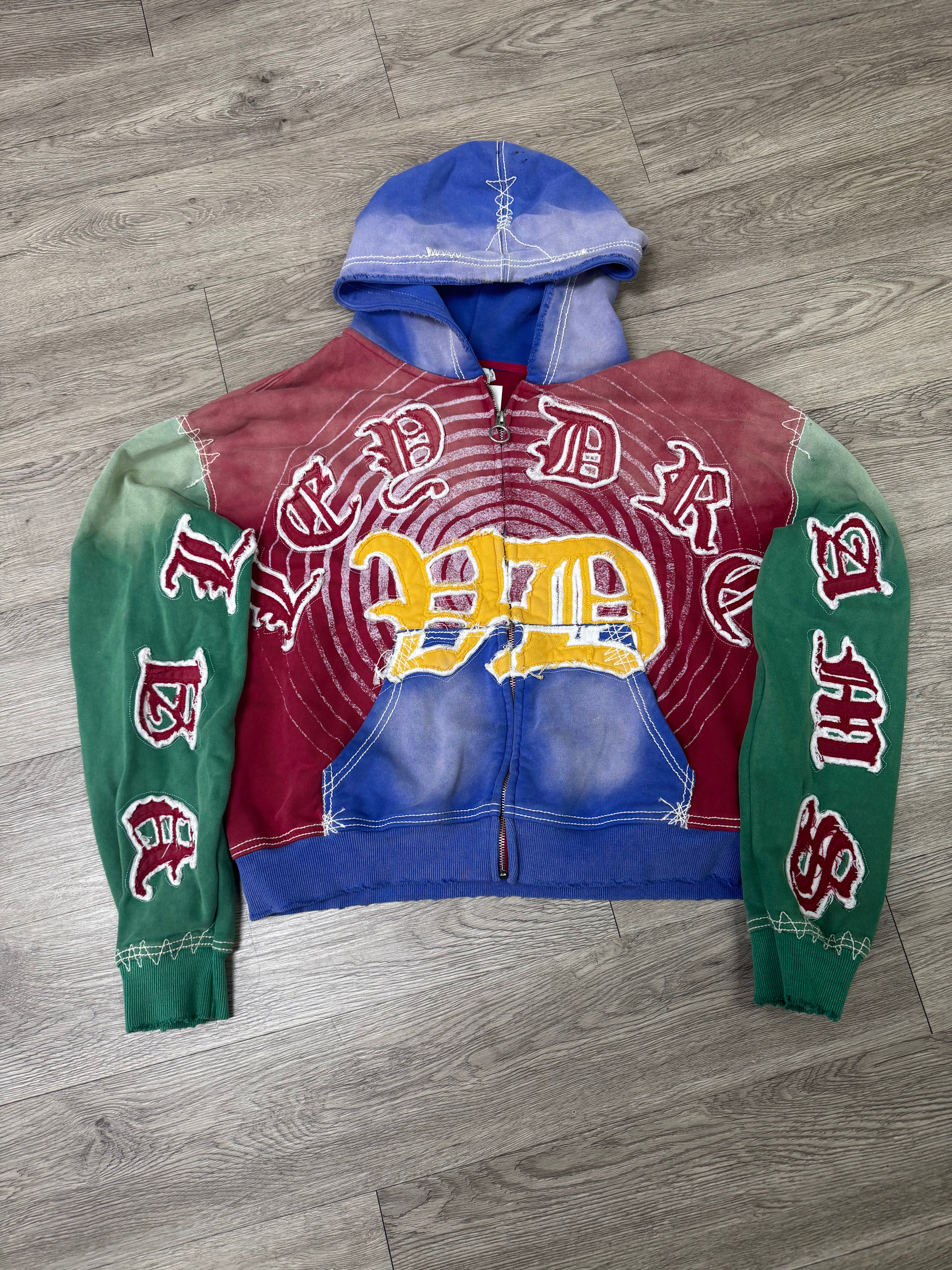Vale Color Block Zip Up