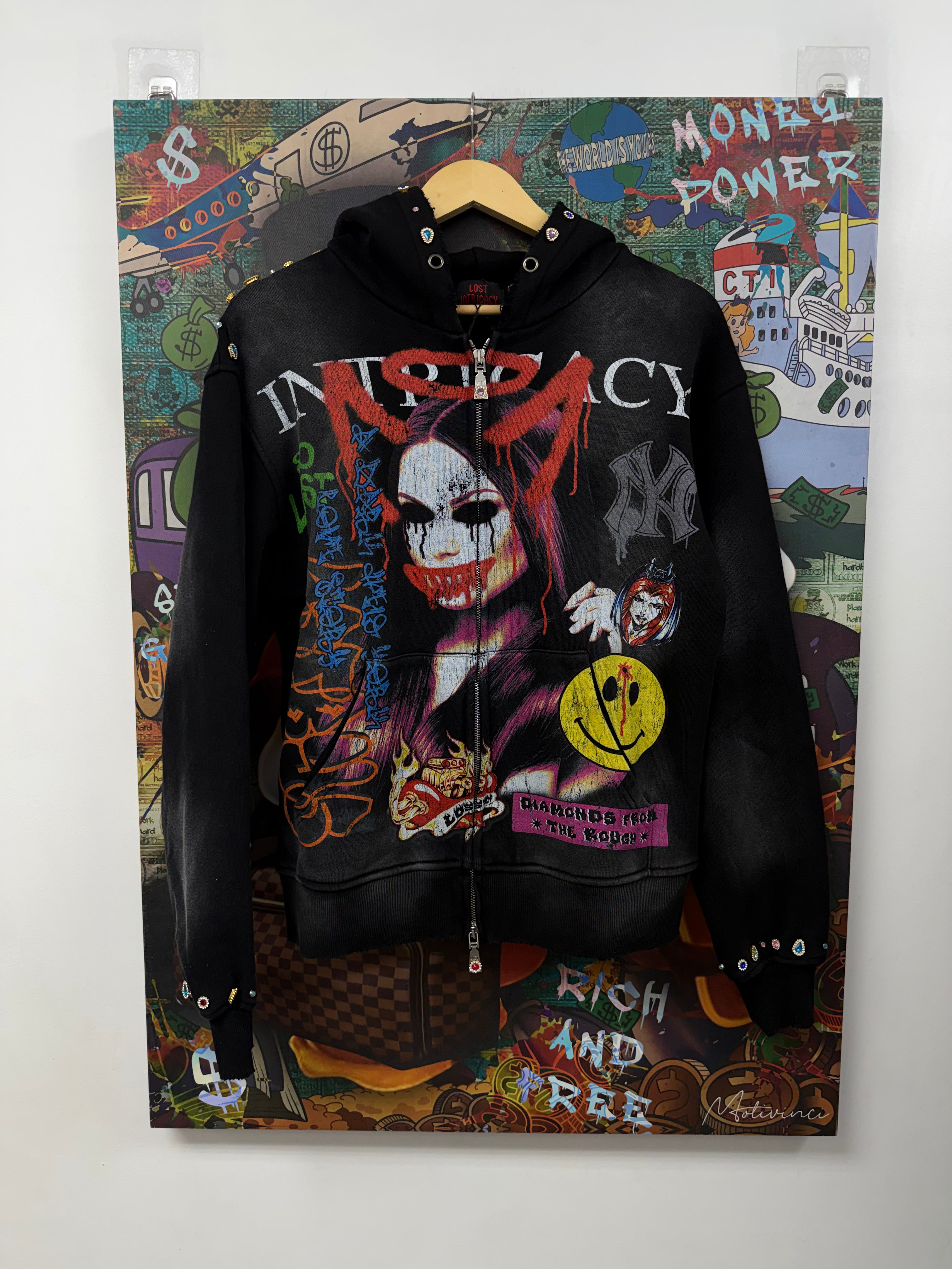 Lost Intricacy Black Paper Magazine (Altered Fits M) Zip Up