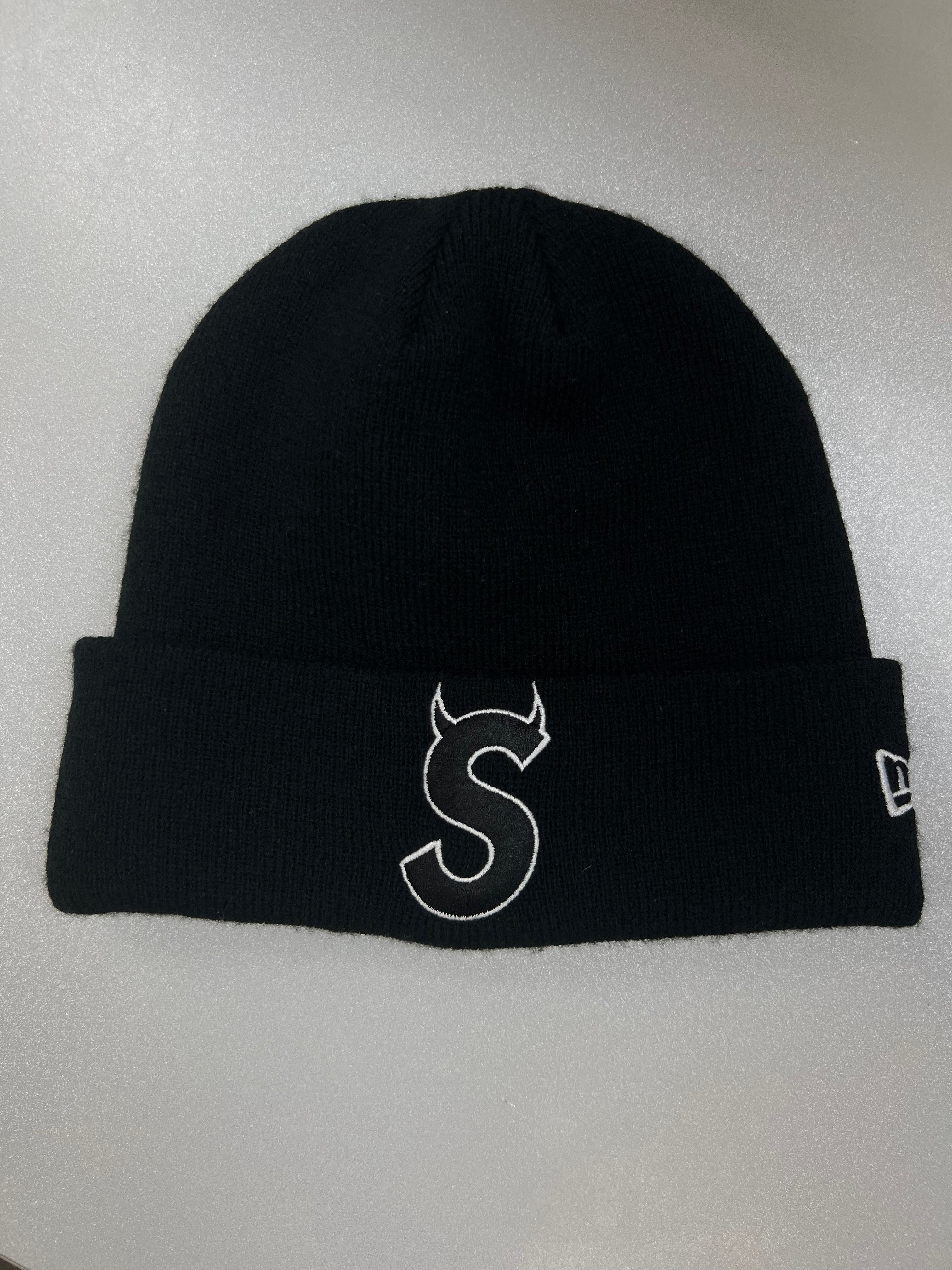 Supreme Black Devil S Logo Beanie