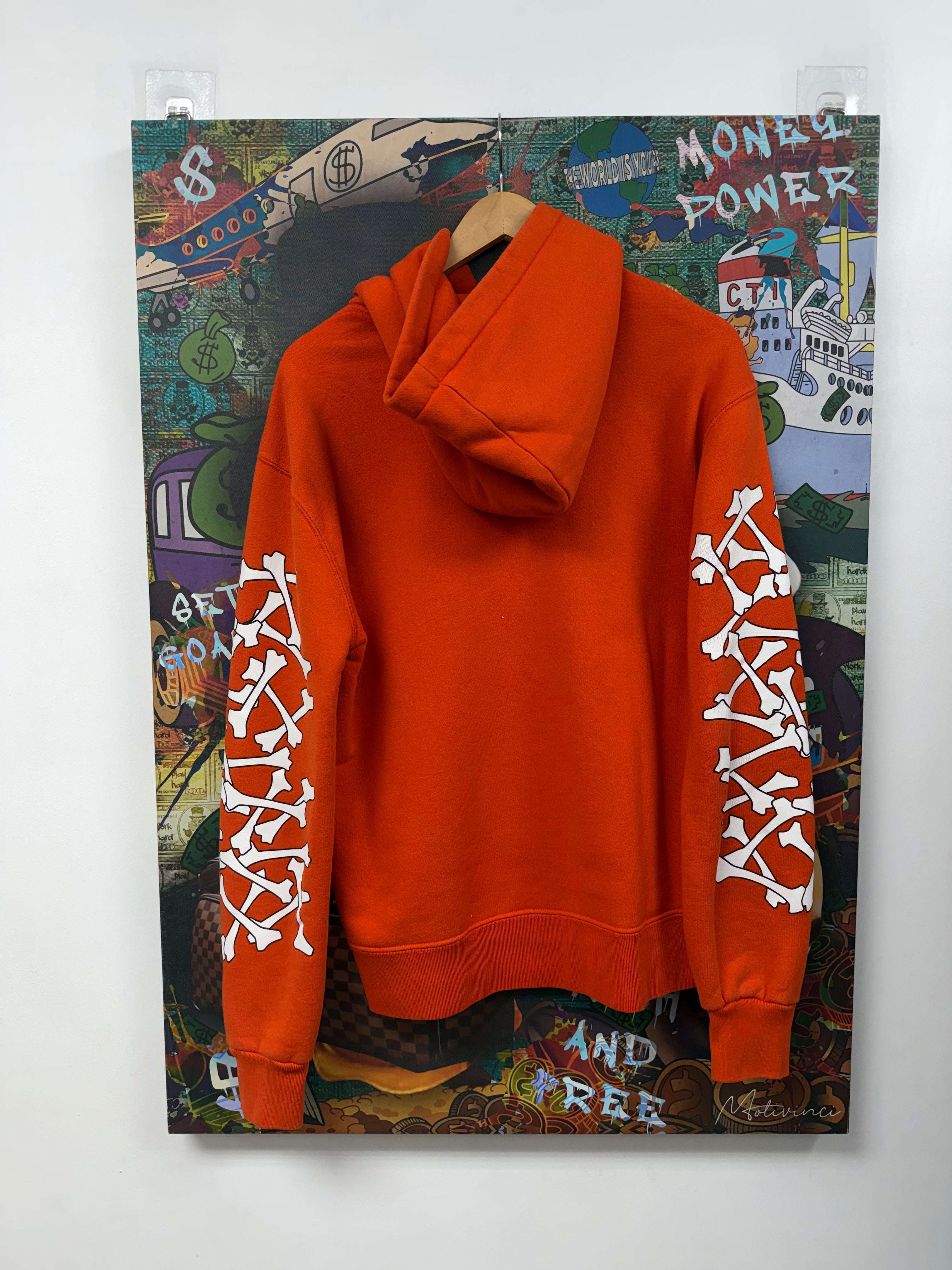 Amiri Orange Bones Hoodie