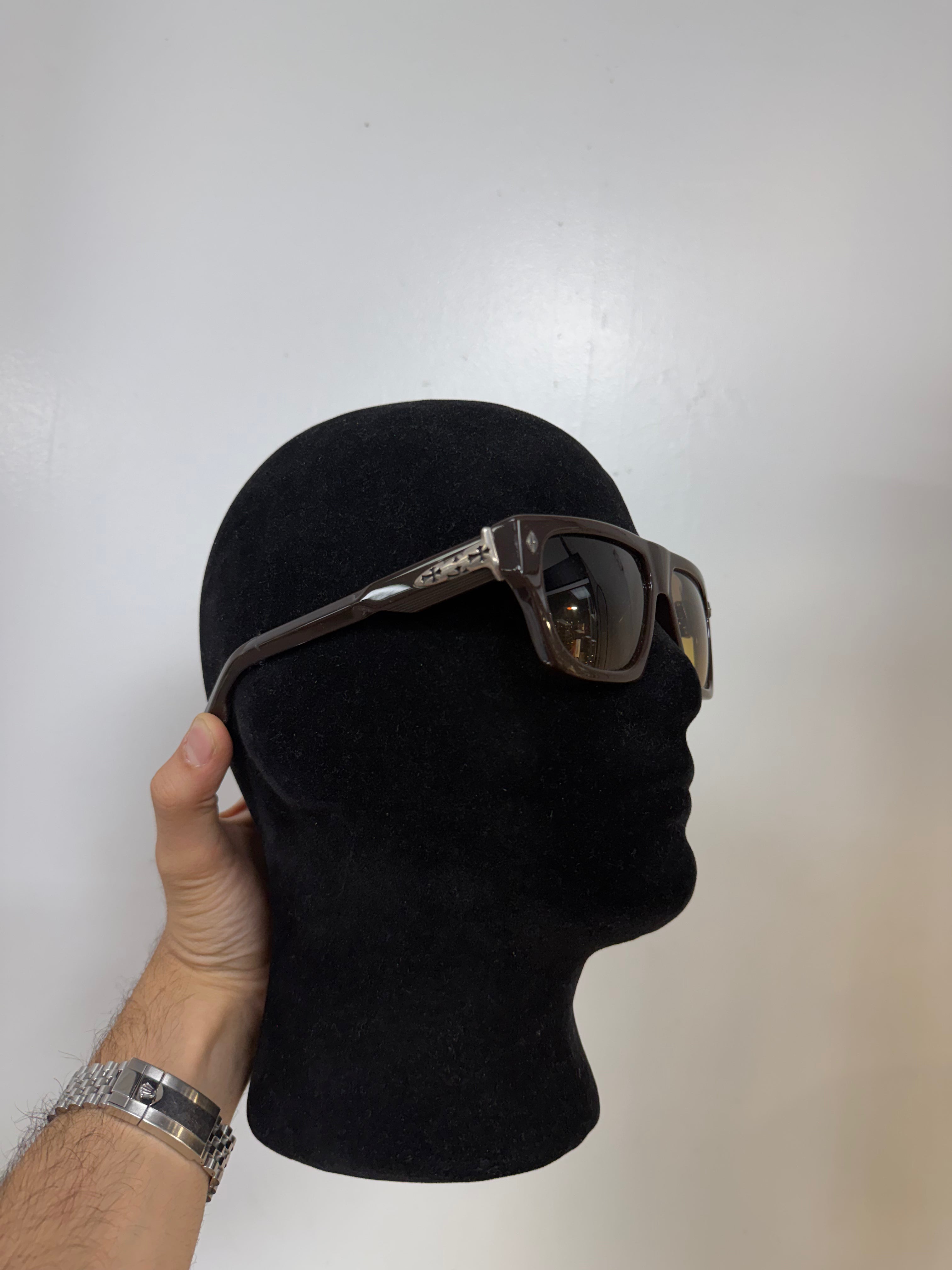 Chrome Hearts Brown Charismadick Sunglasses