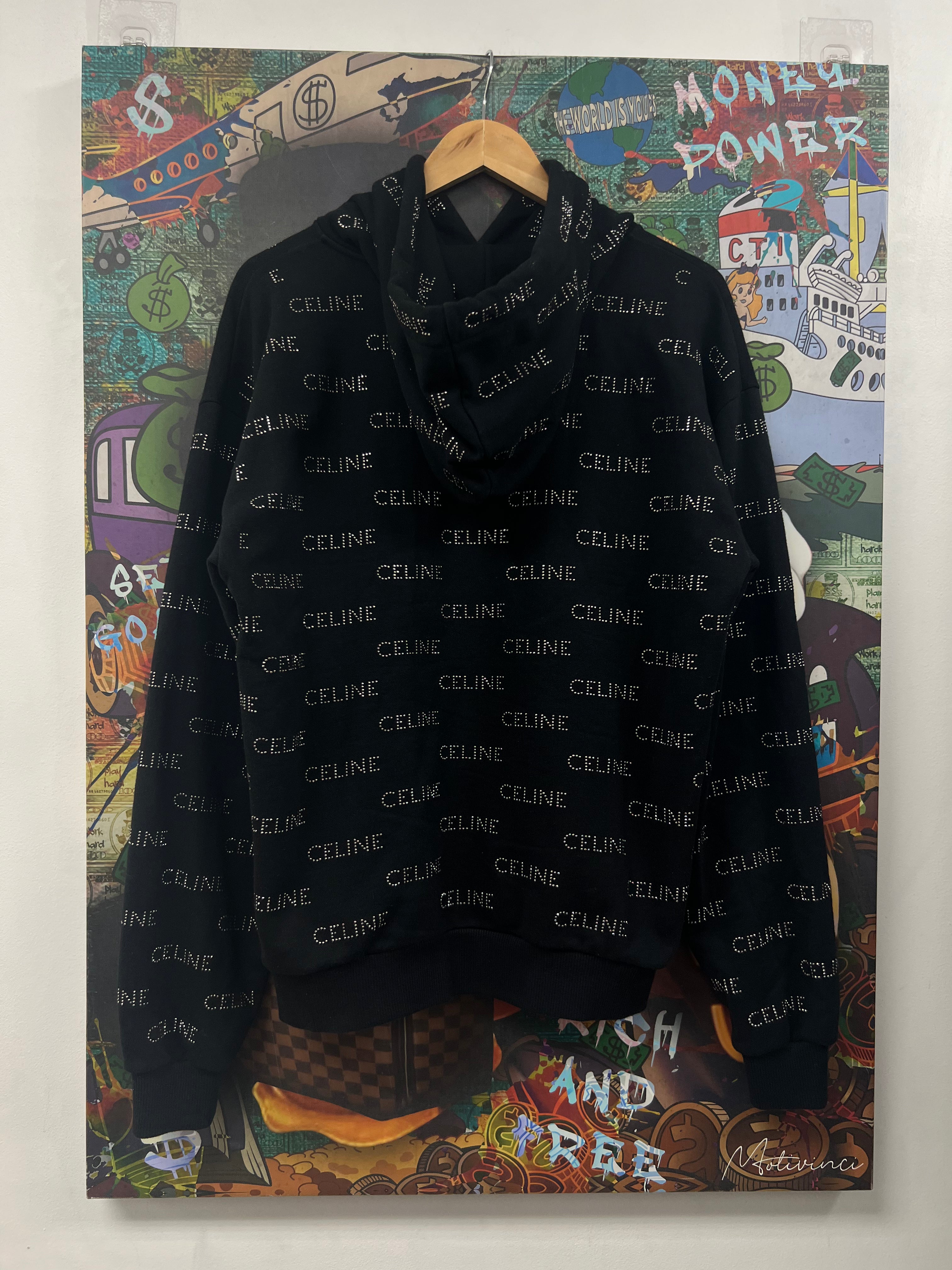 Celine All Over Studded Hoodie