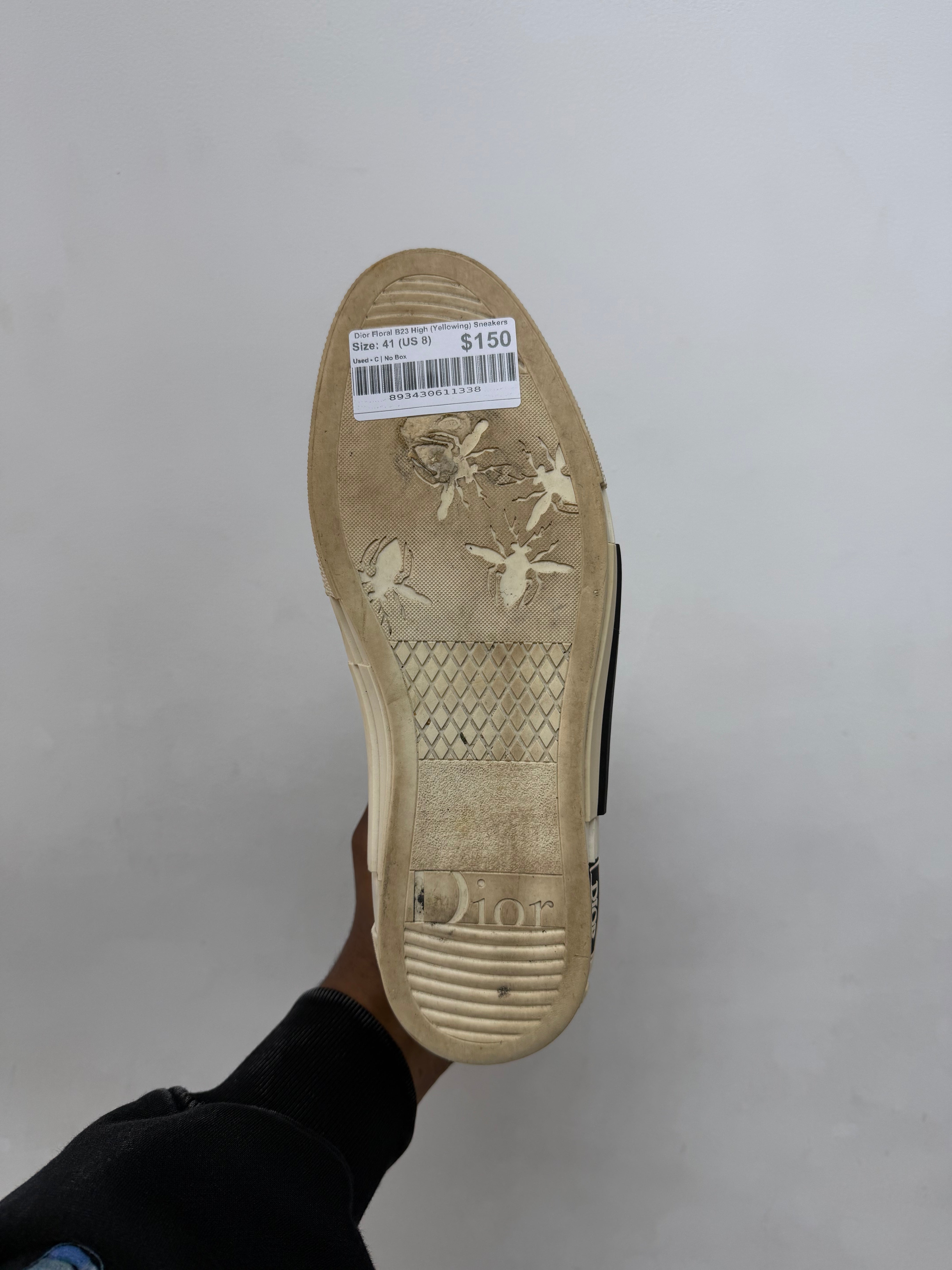 Dior Floral B23 High (Yellowing) Sneakers
