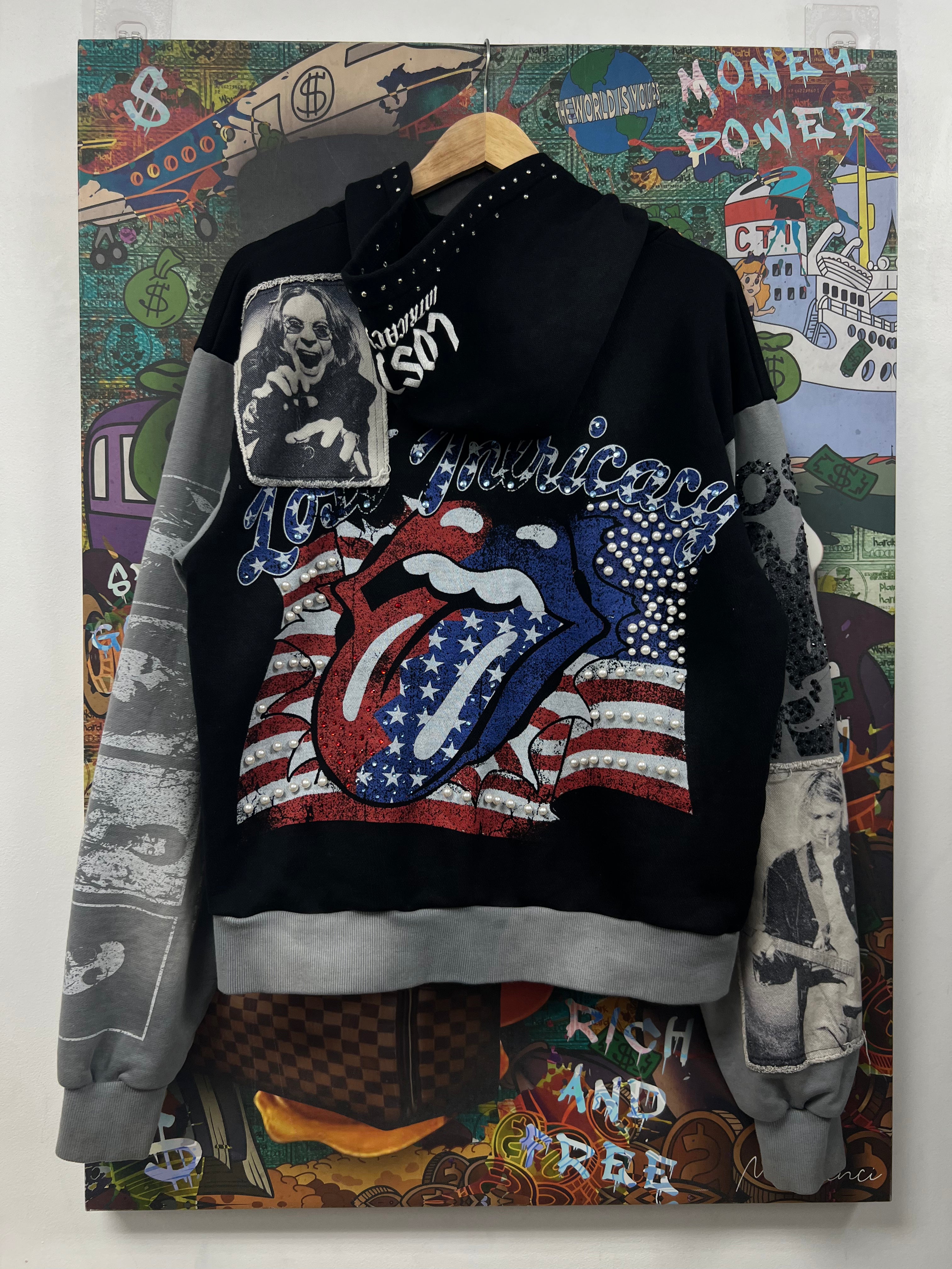 Lost Intricacy America Zip Up Hoodie