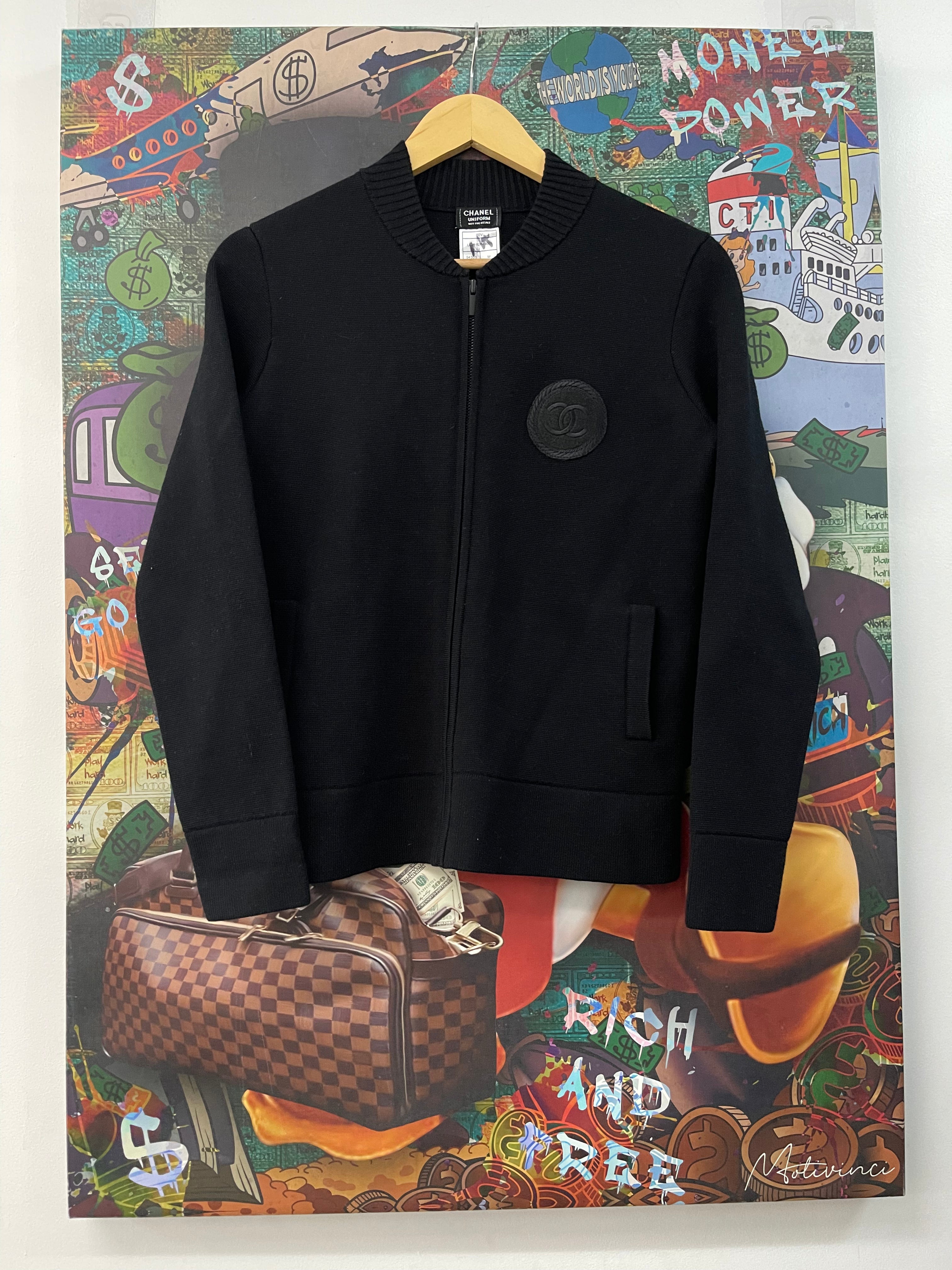 Chanel Black Uniform Zip Vest