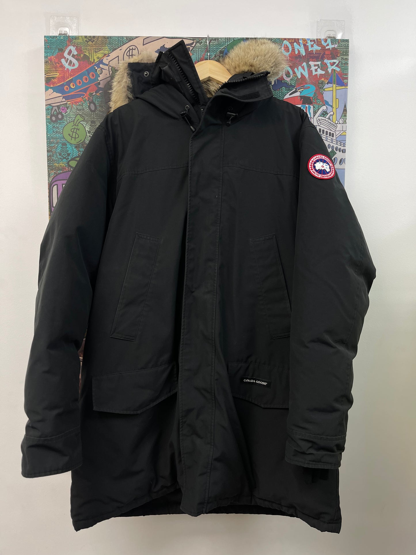 Canada Goose Black Fur Parka Jacket