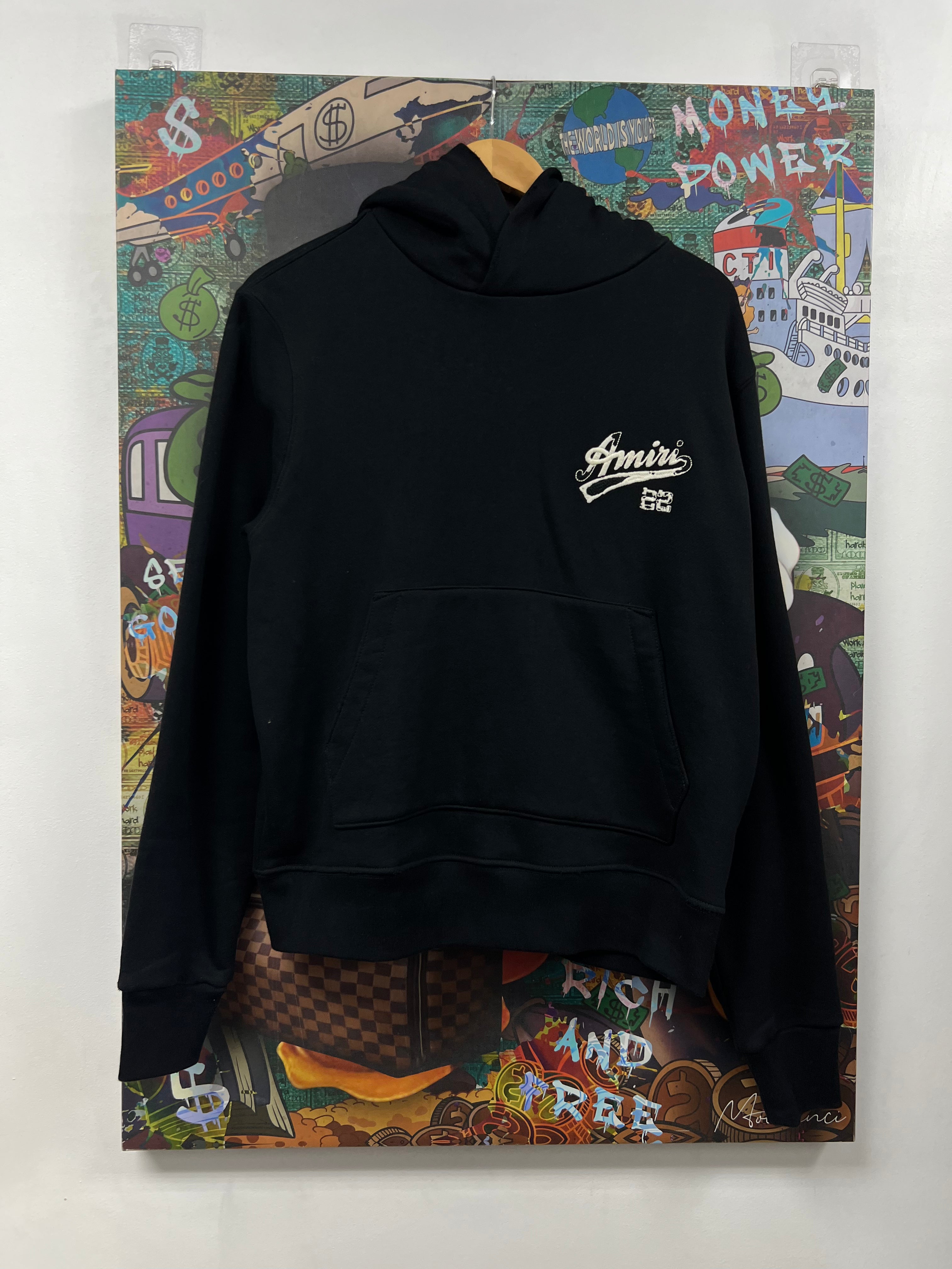 Amiri Black Cream 22 Hoodie