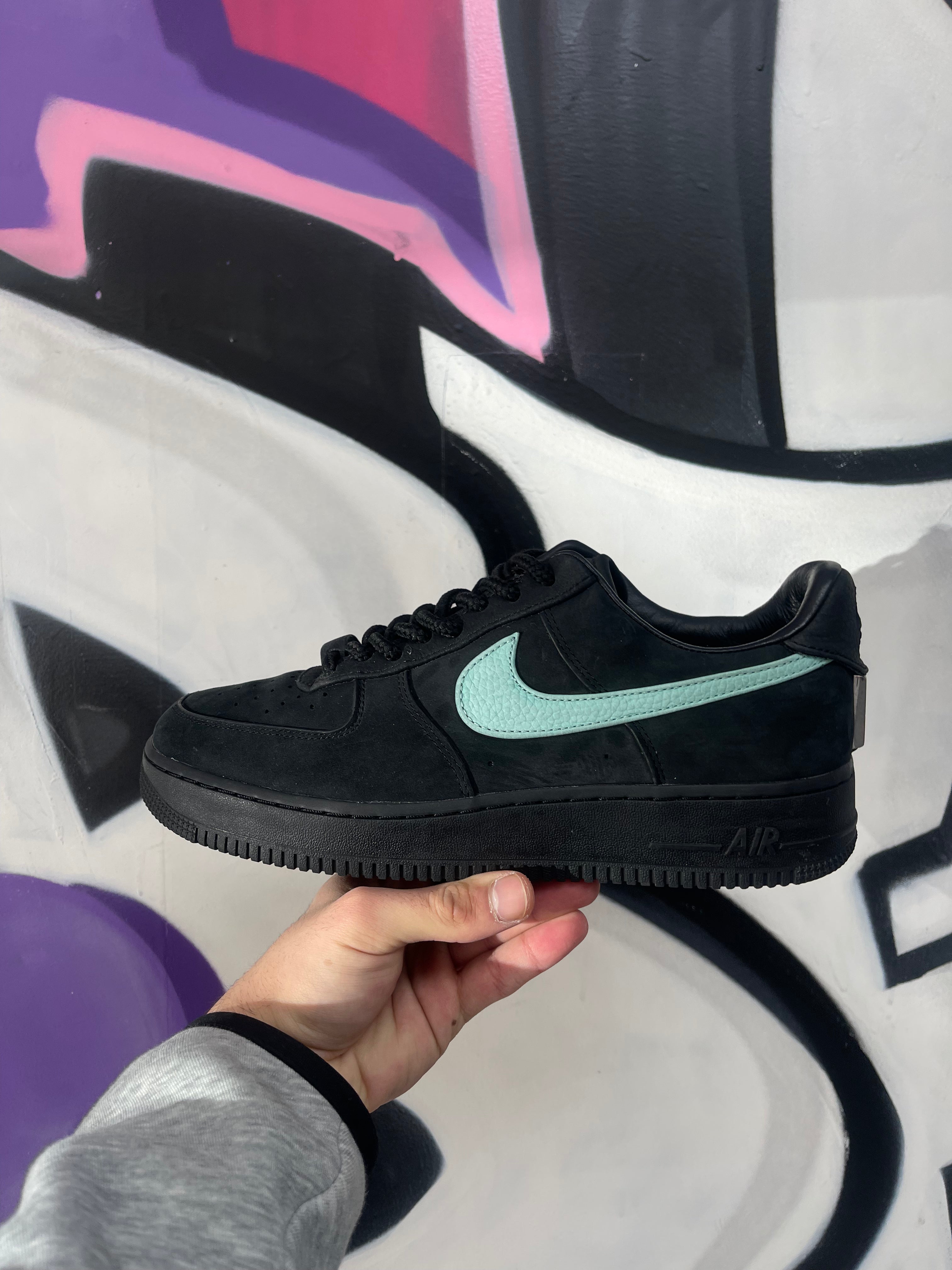 Nike x Tiffany AF1 Black Teal Sneakers