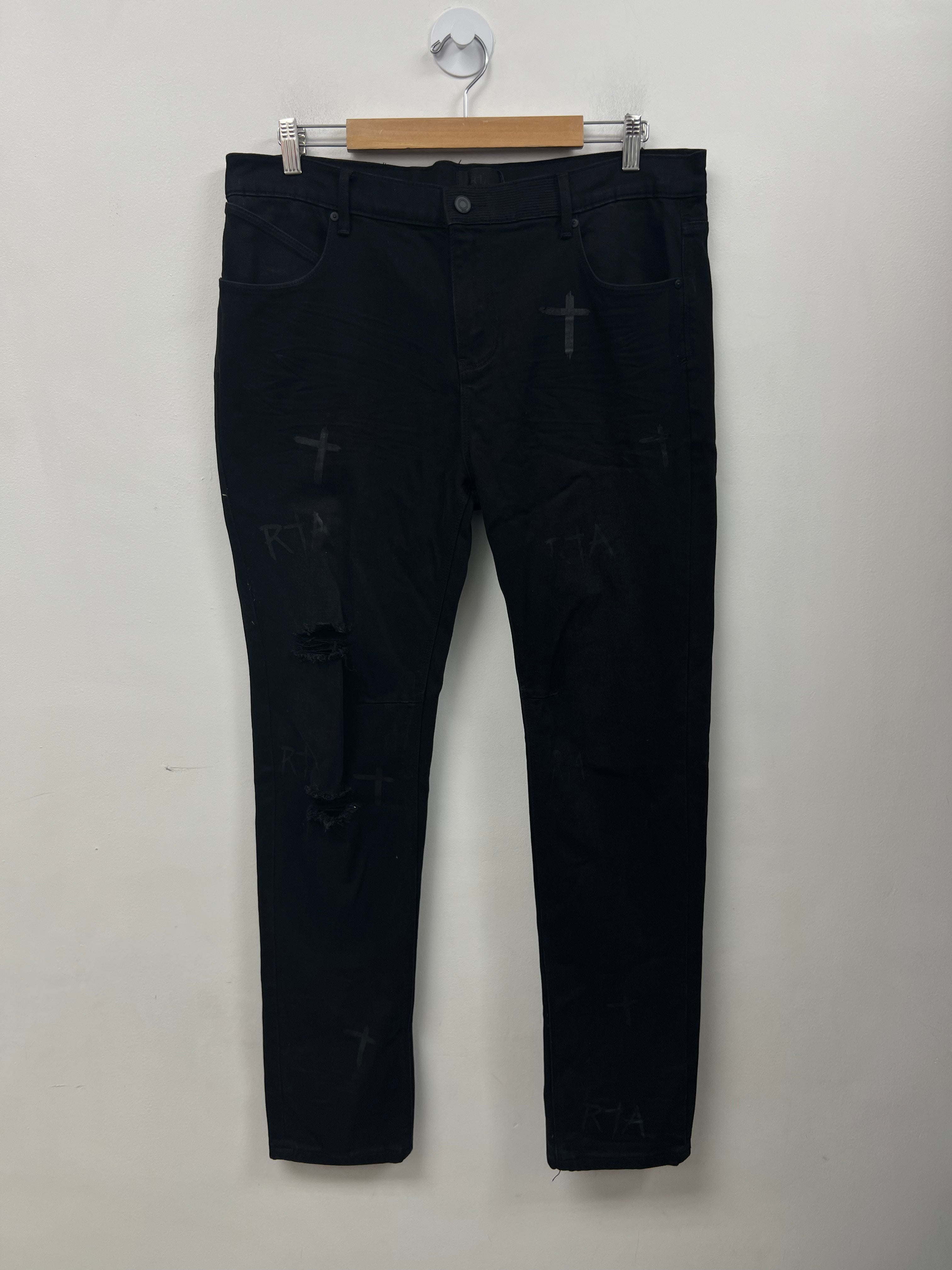 RTA Black Tonal Jeans