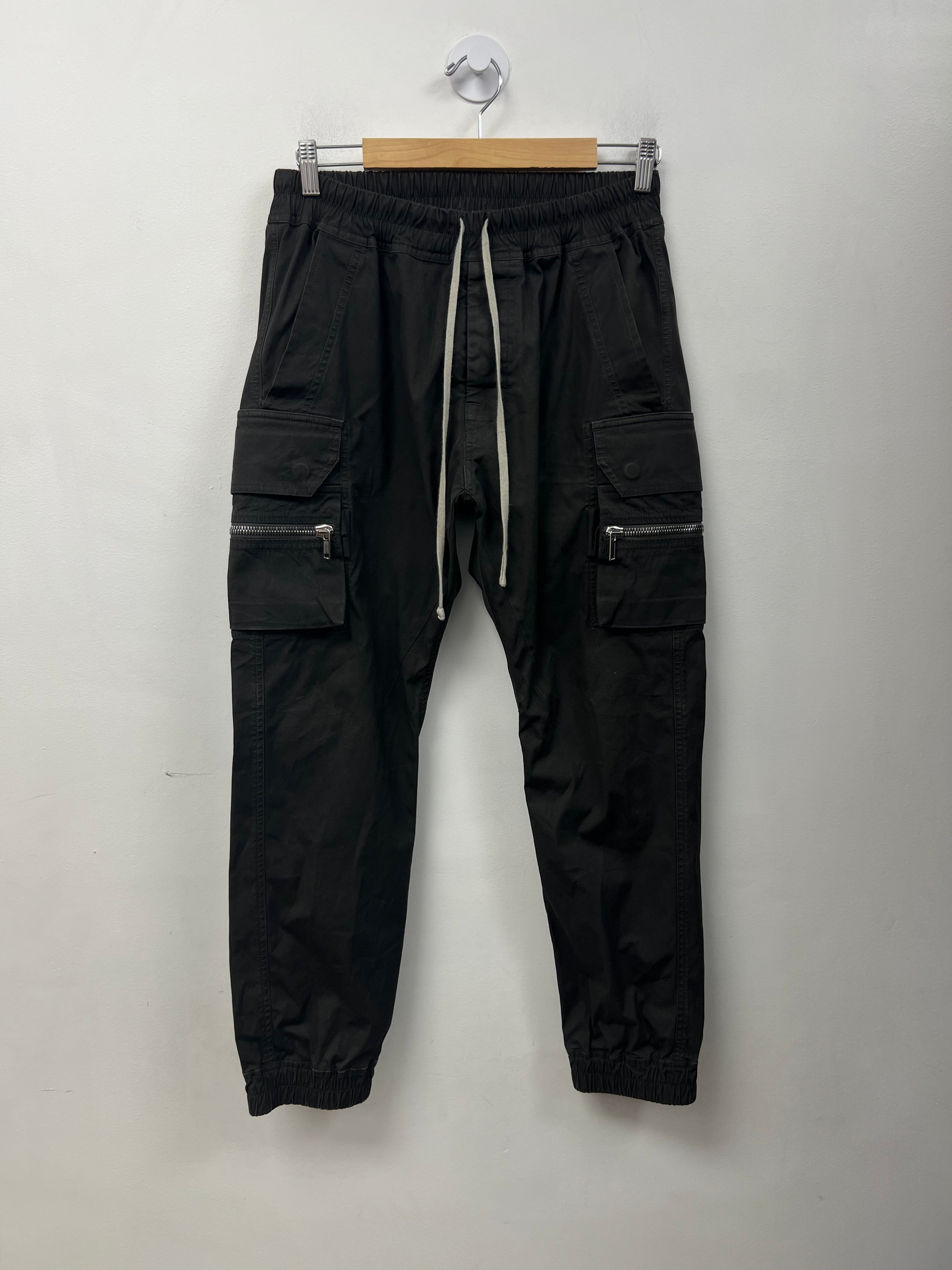 Rick Owens Dark Dust Zipper Cargo Cargo Pants