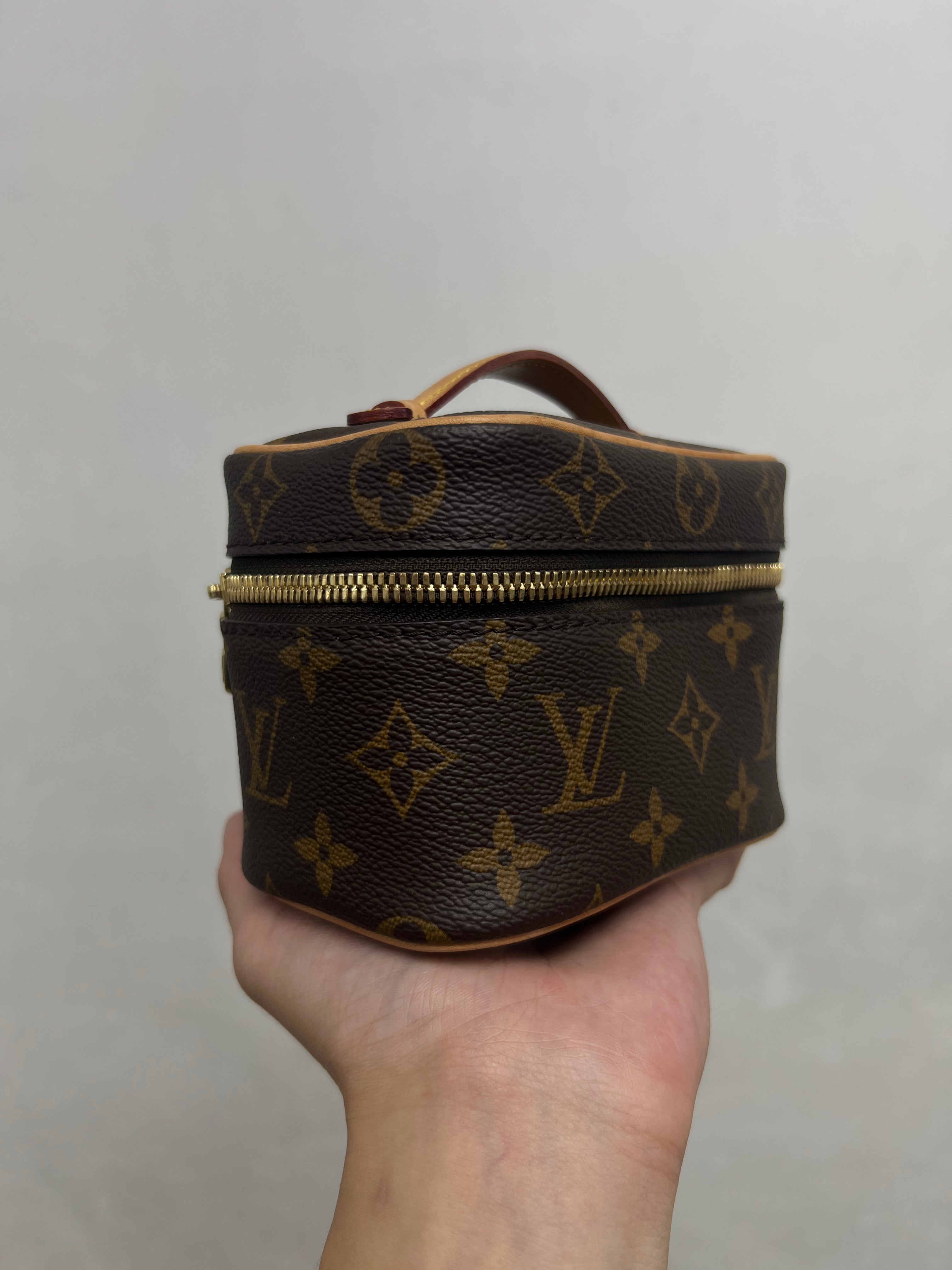 Louis Vuitton Nano Brown Monogram Vanity Bag