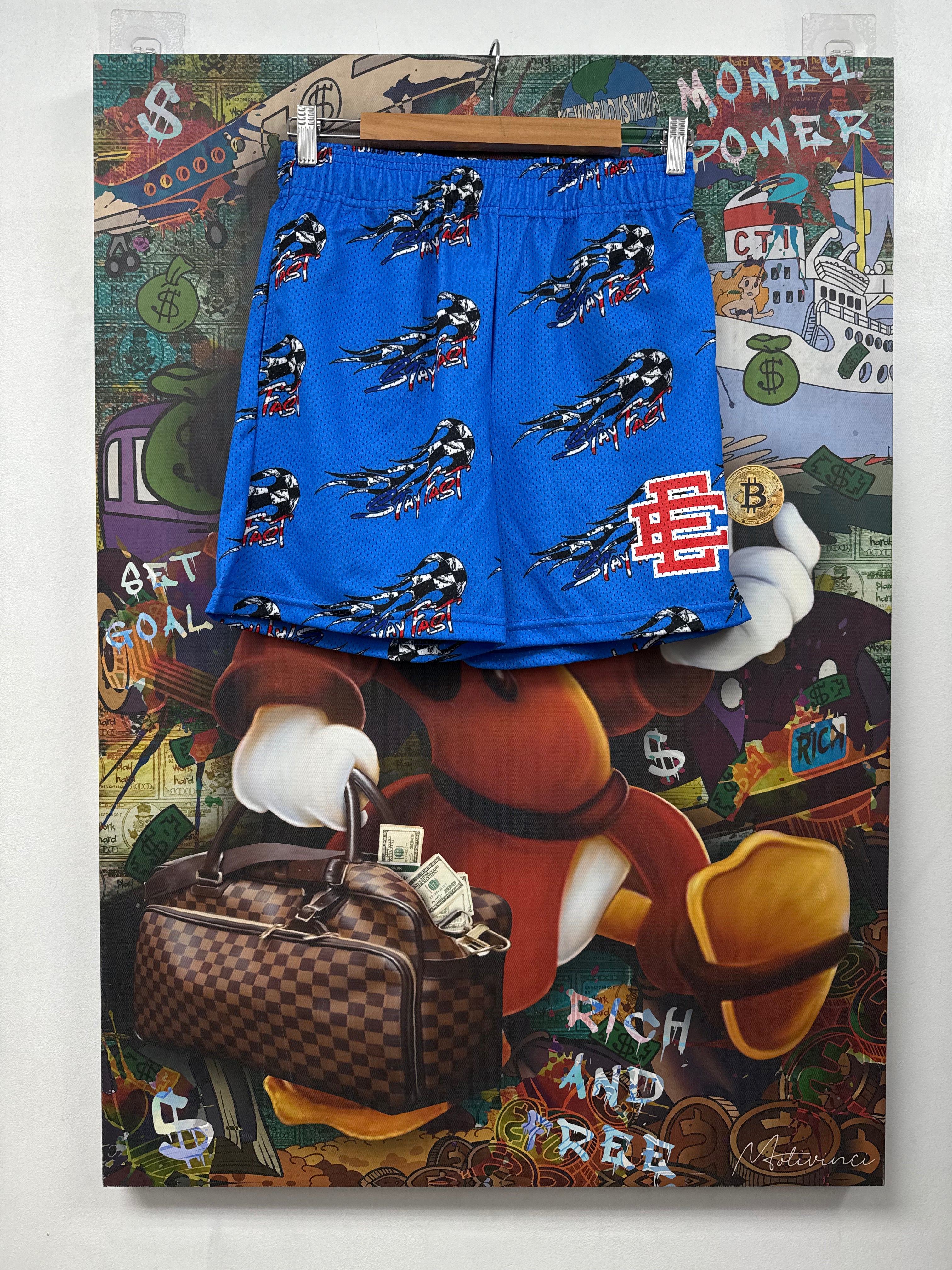 Eric Emanuel Matty Boy Blue Stay Fast Shorts