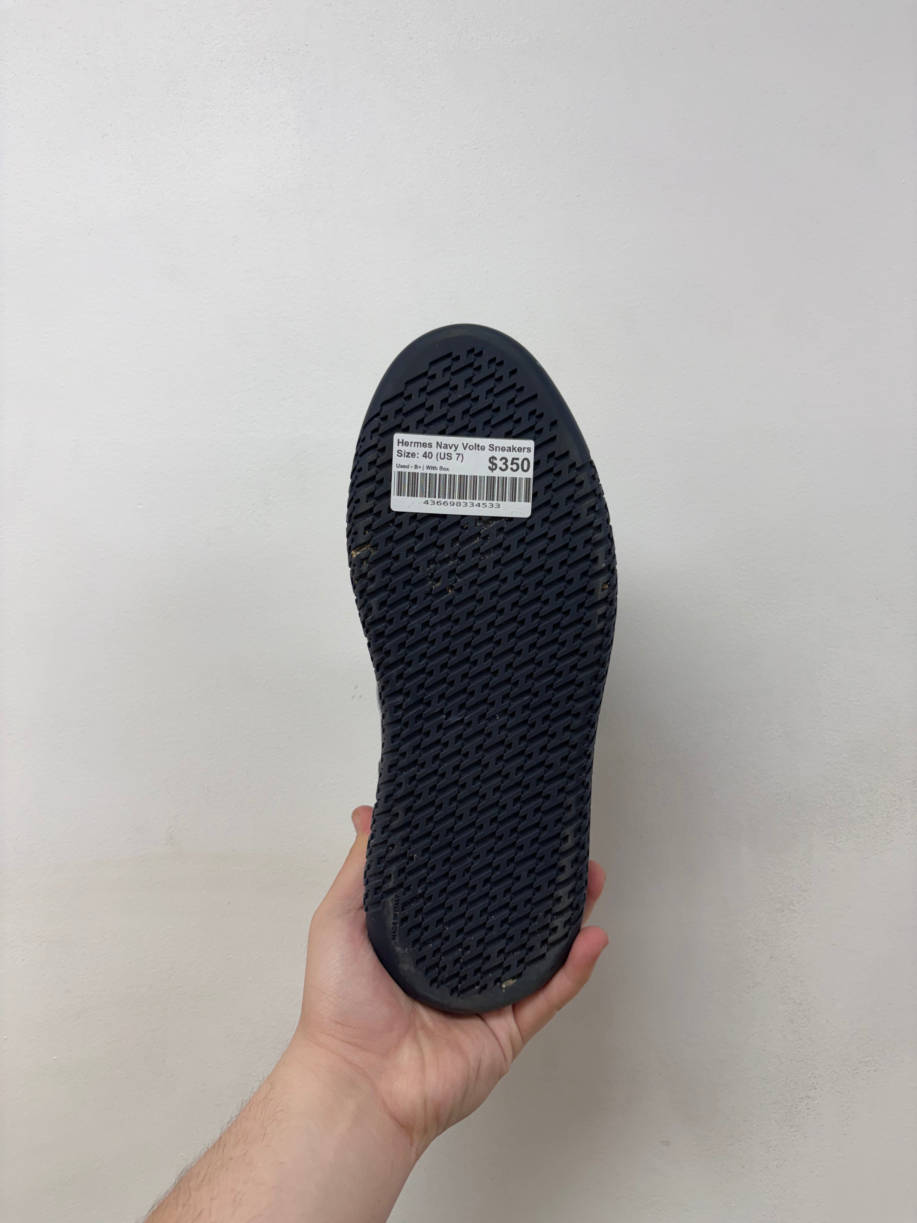 Hermes Navy Volte Sneakers