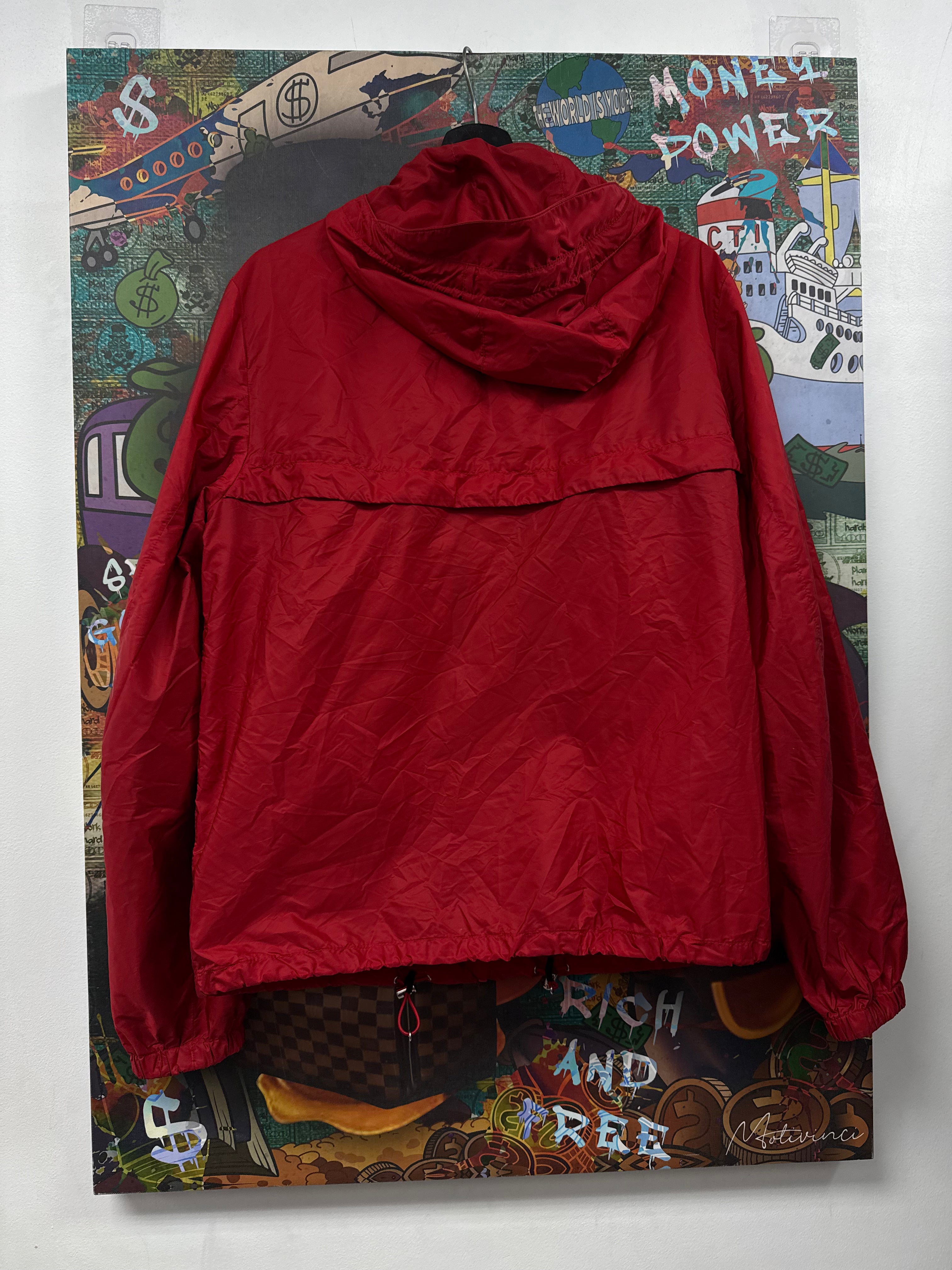 Prada Red White Windbreaker Jacket